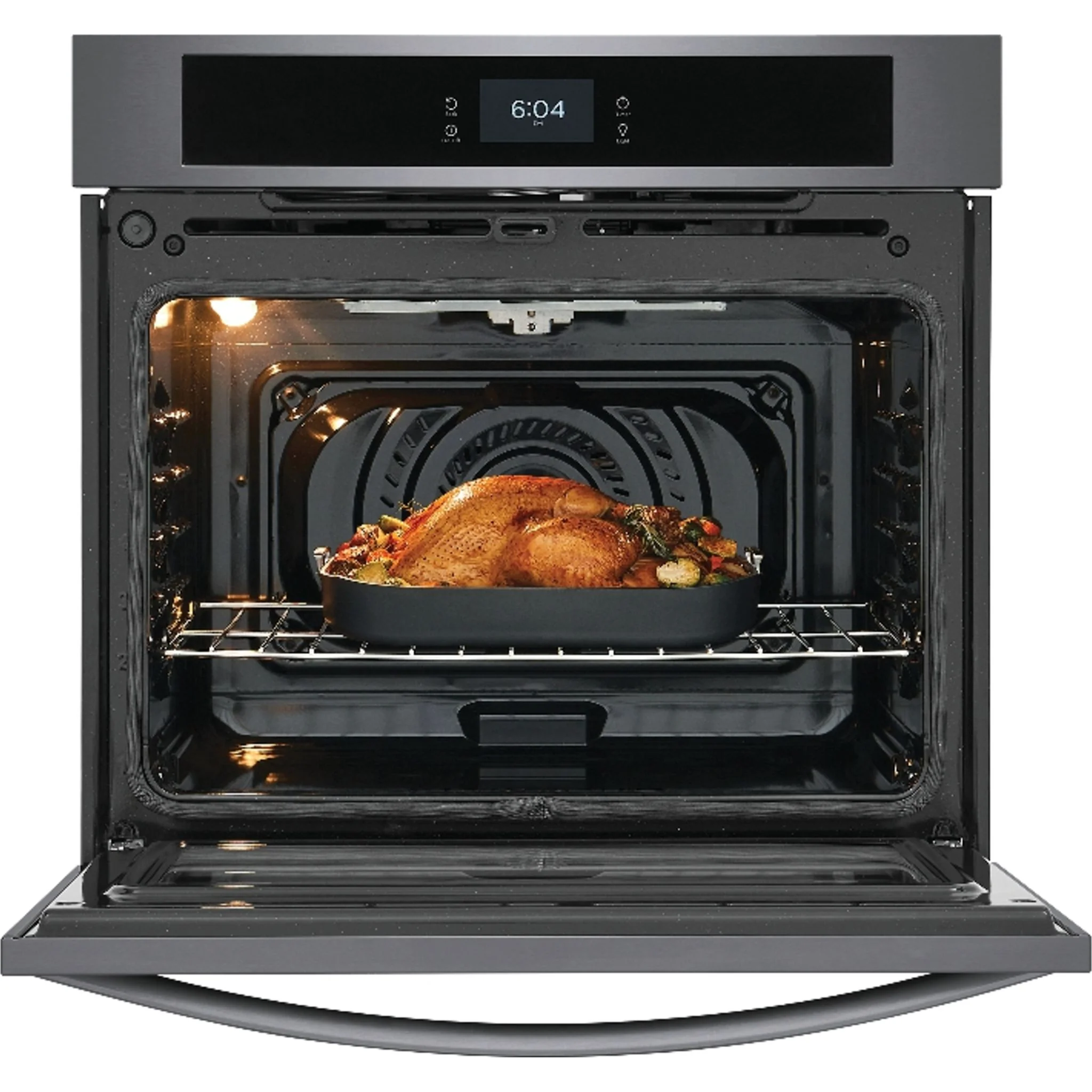 Frigidaire 30" Single Electric Wall Oven with Fan Convection - Black Stainless ( FCWS3027AD ) - Image 6