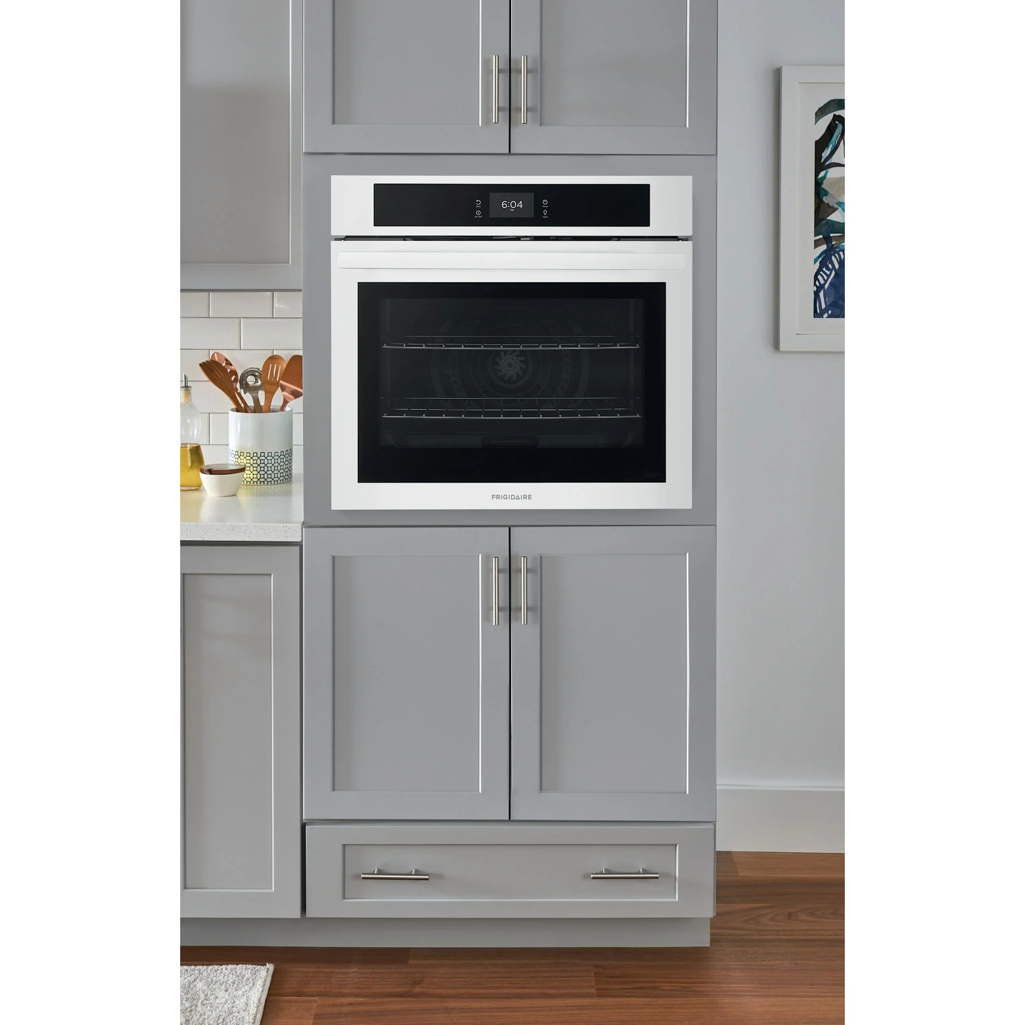 Frigidaire 30" Single Electric Wall Oven with Fan Convection - White ( FCWS3027AW ) - Image 12