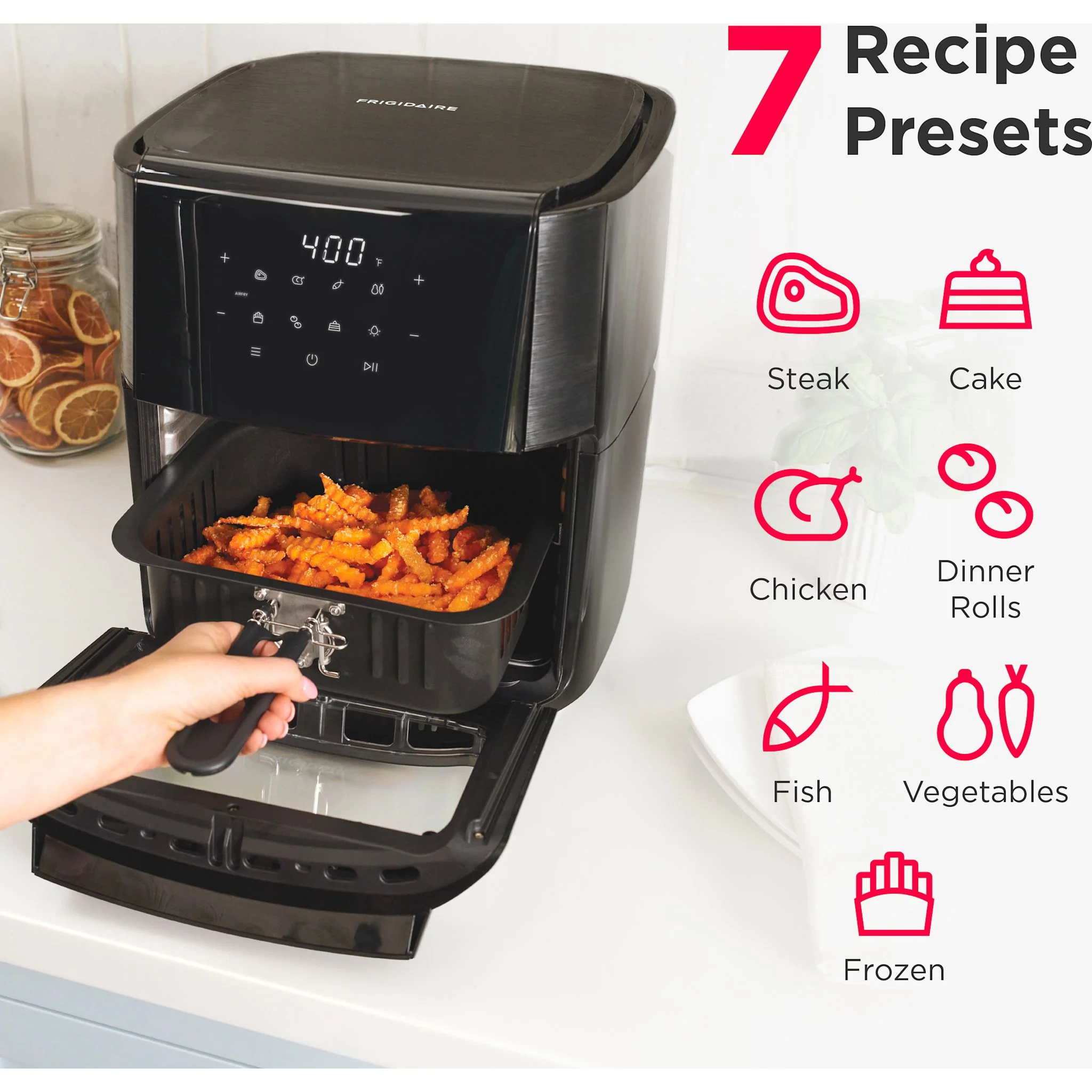 Frigidaire 5-in-1 Air Fryer Combo Oven - Black ( FRCO100B ) - Image 7