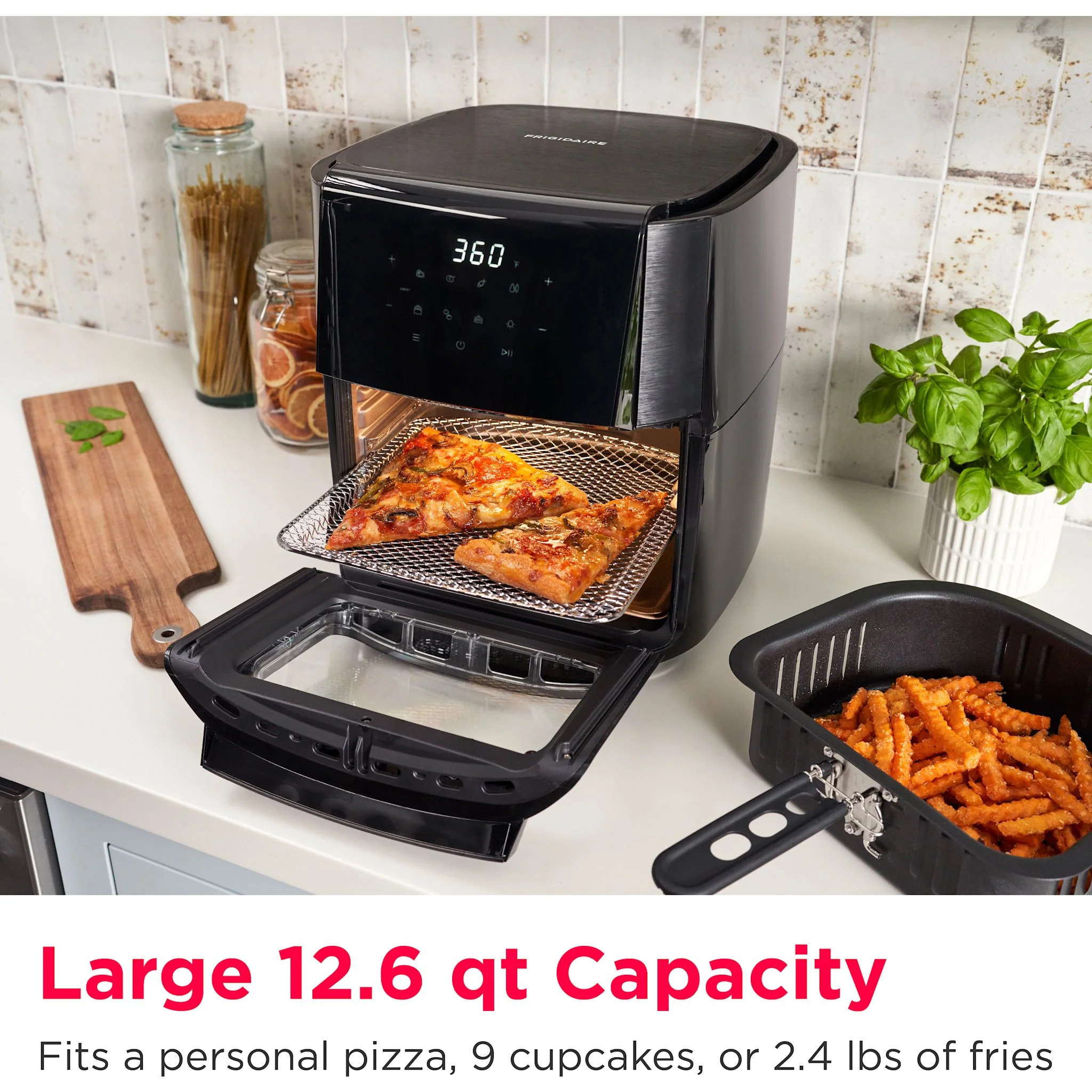 Frigidaire 5-in-1 Air Fryer Combo Oven - Black ( FRCO100B ) - Image 8