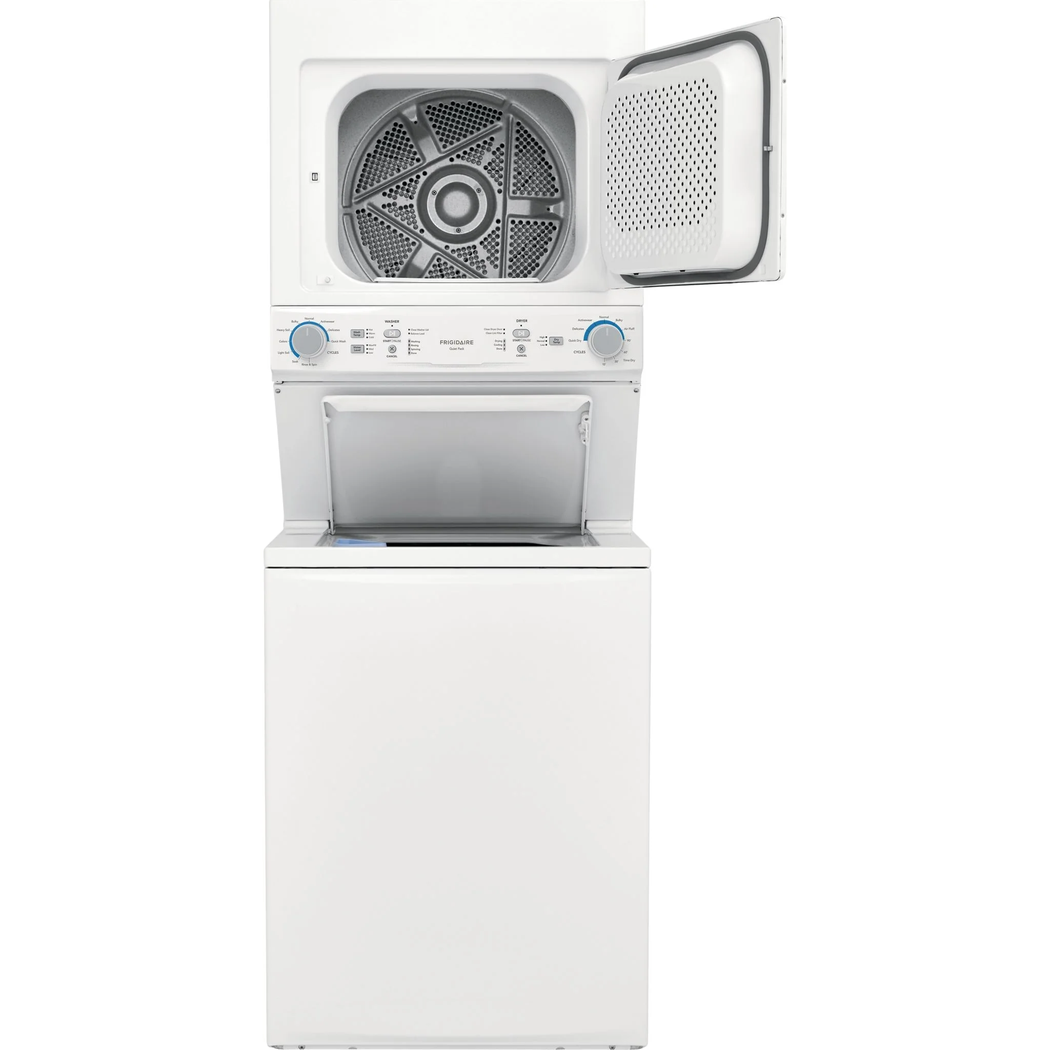 Frigidaire Electric Washer/Dryer Laundry Center - 4.5 Cu. Ft I.E.C. Washer and 5.5 Cu. Ft. Dryer - White ( FLCE752CAW ) - Image 3
