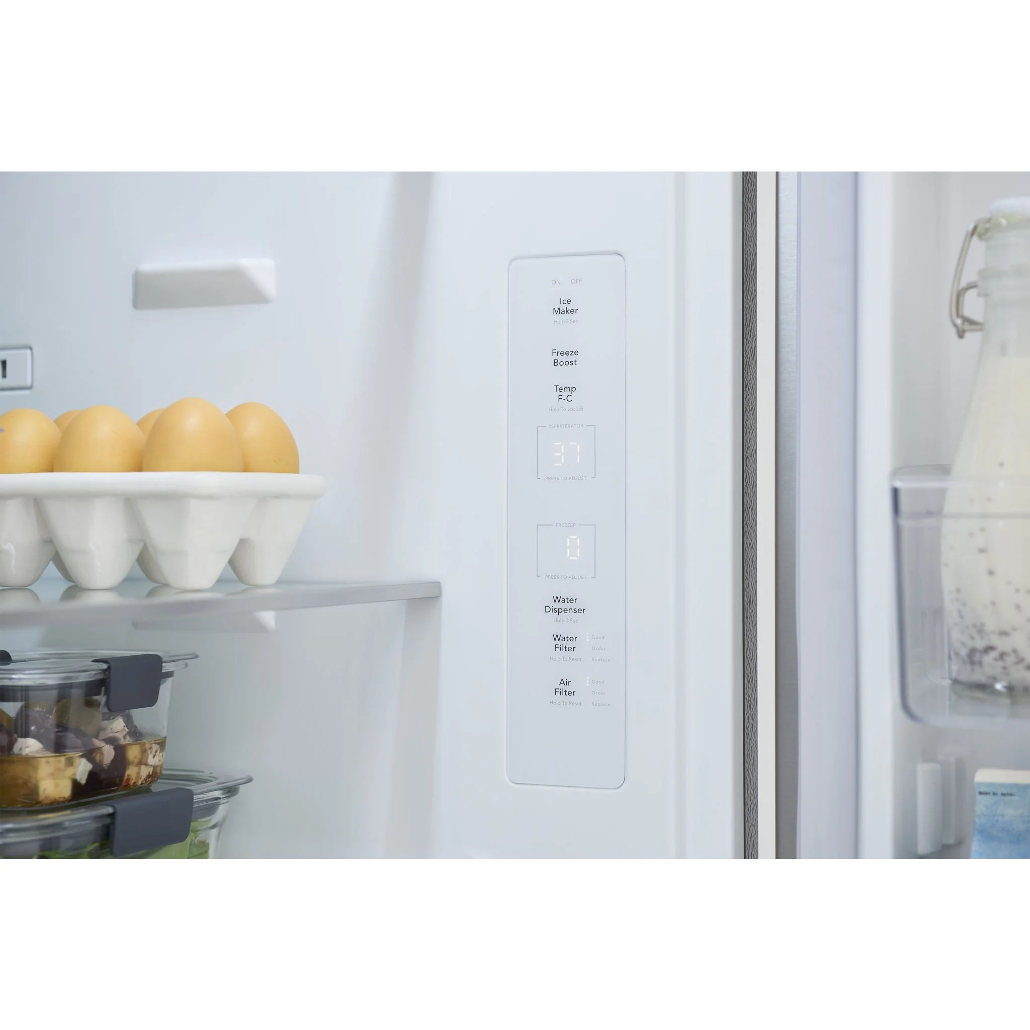 Frigidaire Gallery 20 Cu. Ft. Standard-Depth Bottom Freezer Refrigerator - Stainless Steel ( GRBN2012AF ) - Image 7