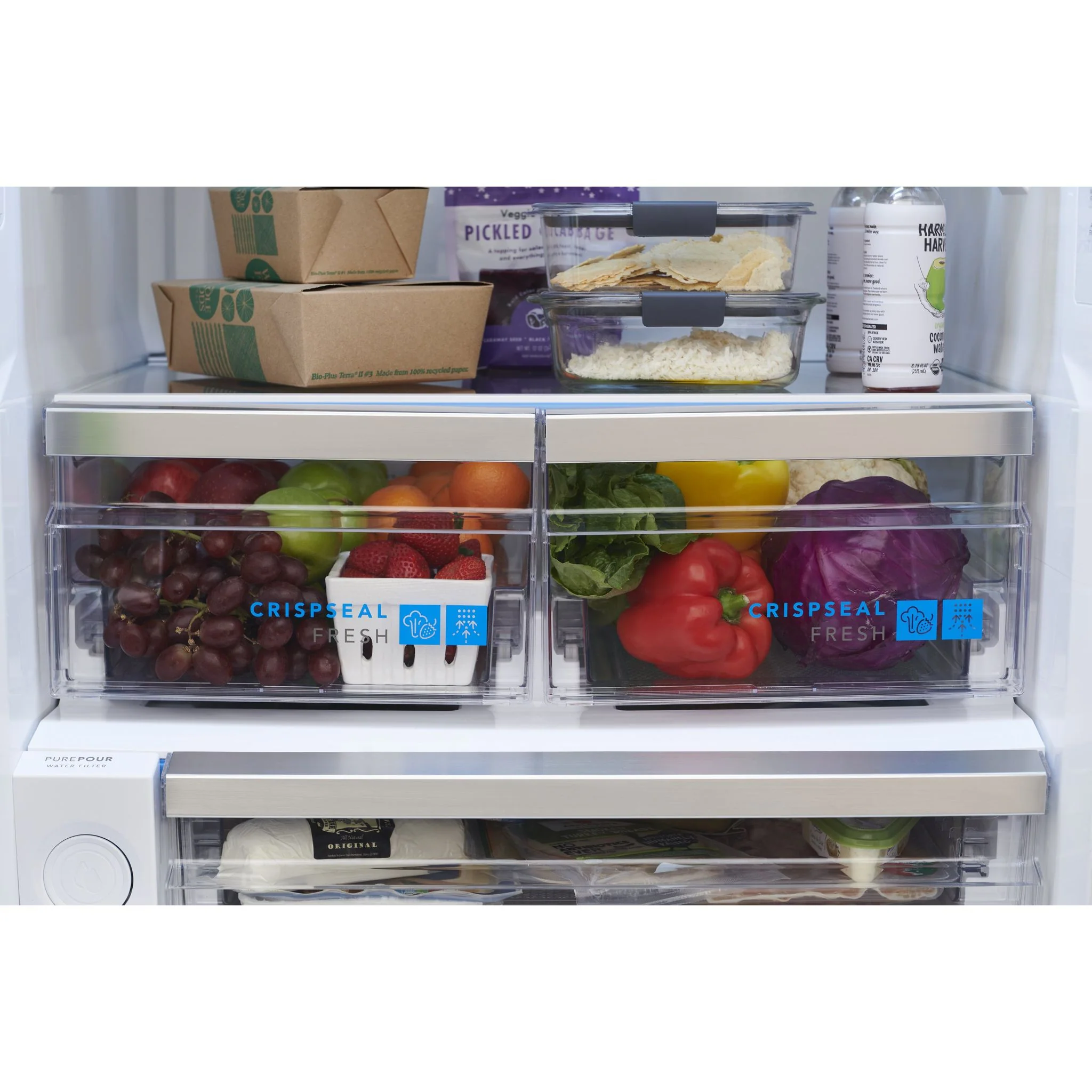 Frigidaire Gallery 20 Cu. Ft. Standard-Depth French Door Refrigerator - Stainless Steel ( GRFN2023AF ) - Image 7