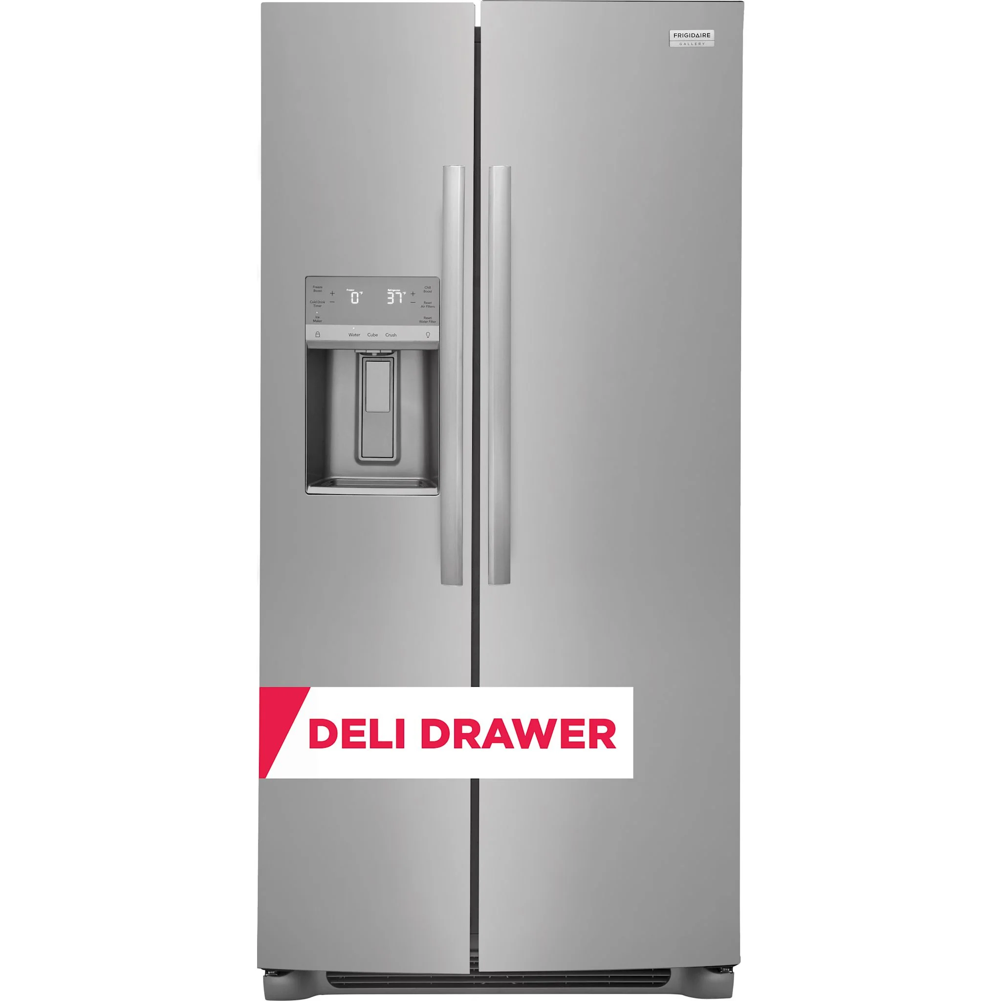 Frigidaire Gallery 22 Cu. Ft. 33" Standard Depth Side by Side Refrigerator - Stainless Steel ( GRSS2352AF ) - Image 2