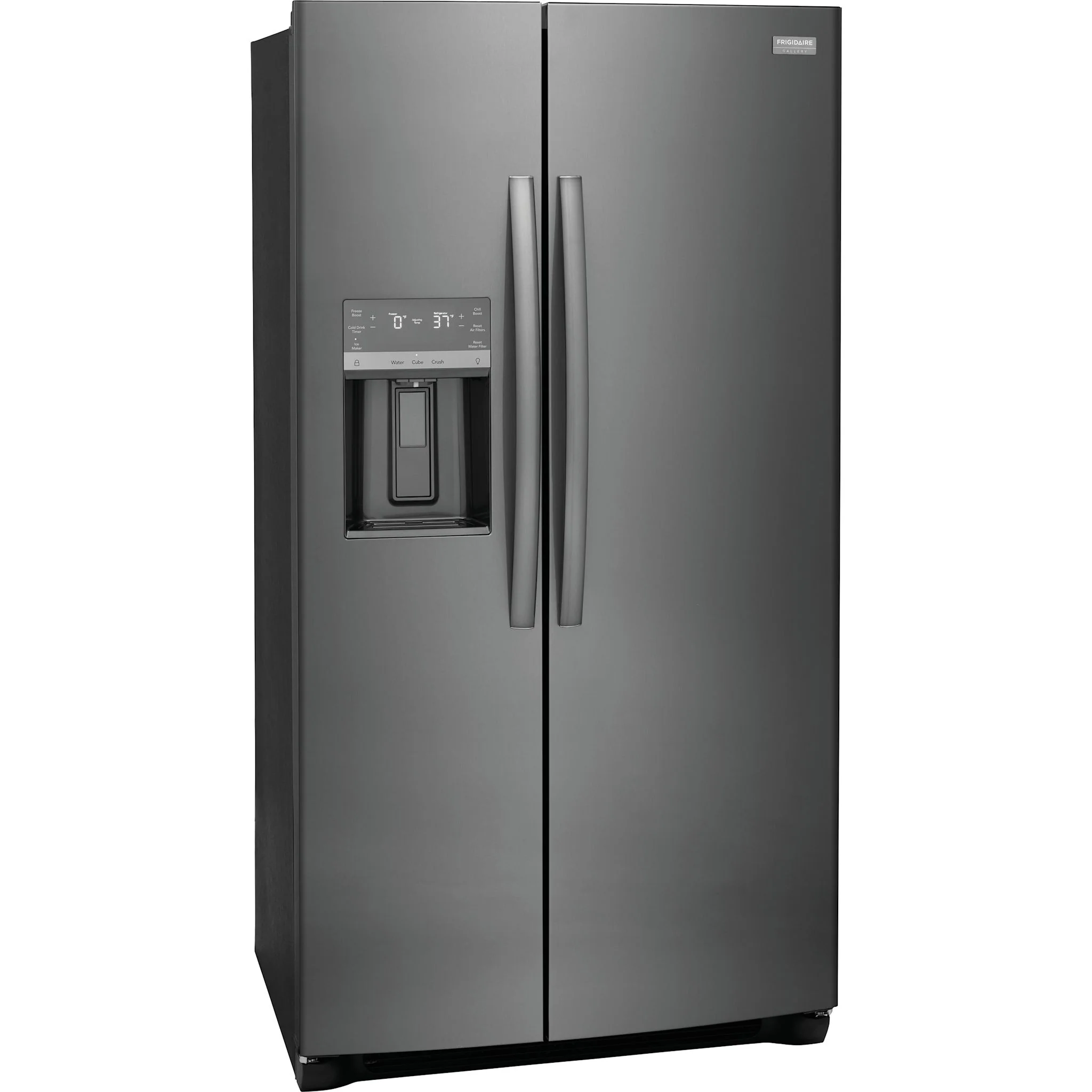 Frigidaire Gallery 22 Cu. Ft. 36" Counter Depth Side by Side Refrigerator - Black Stainless ( GRSC2352AD ) - Image 2