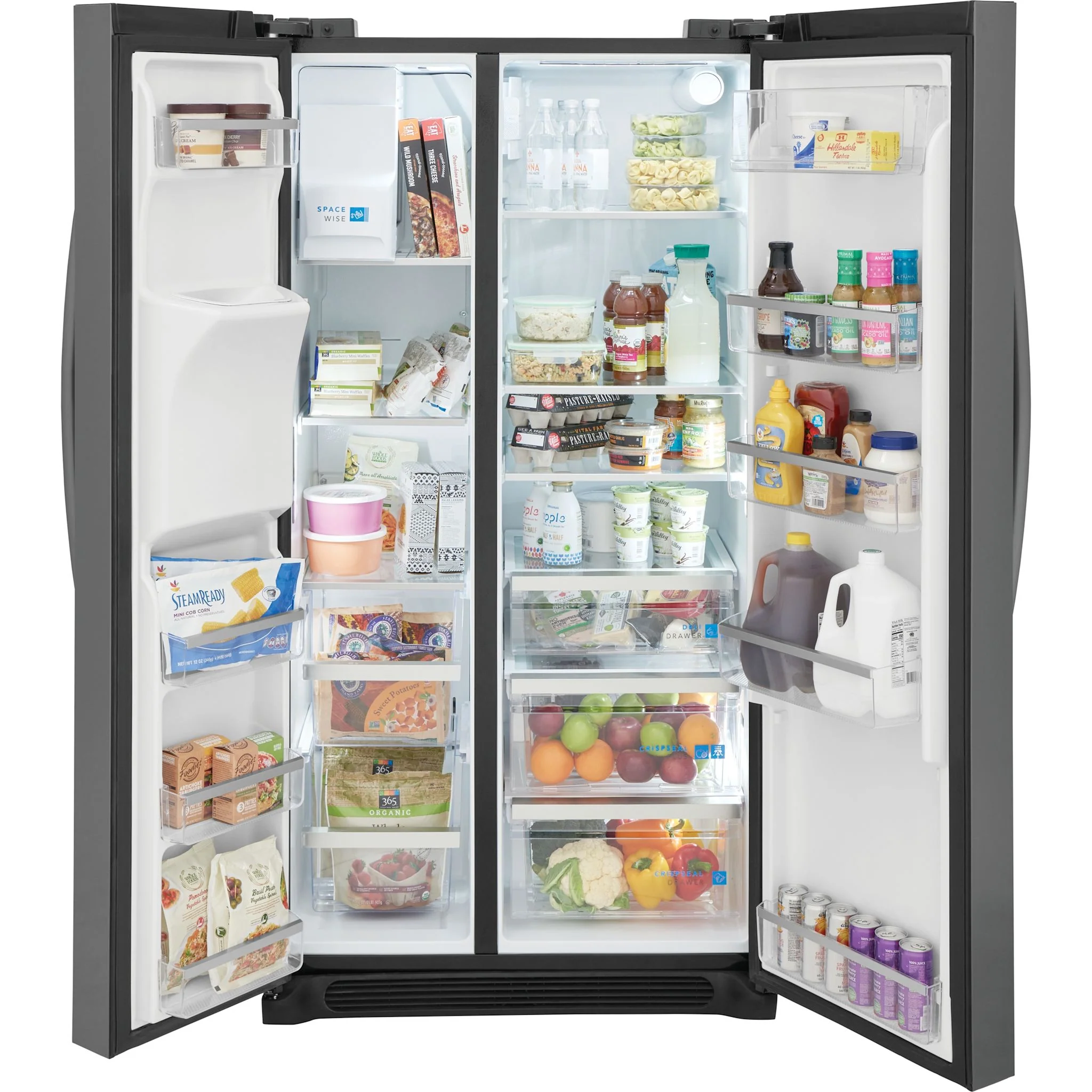 Frigidaire Gallery 22 Cu. Ft. 36" Counter Depth Side by Side Refrigerator - Black Stainless ( GRSC2352AD ) - Image 5