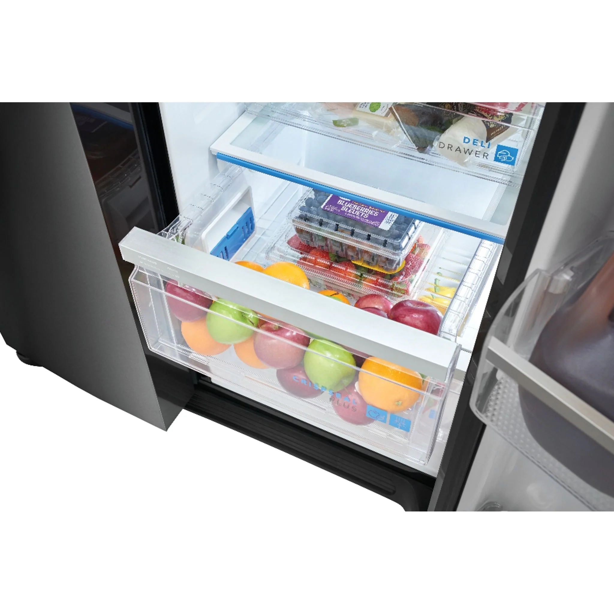 Frigidaire Gallery 22 Cu. Ft. 36" Counter Depth Side by Side Refrigerator - Black Stainless ( GRSC2352AD ) - Image 8