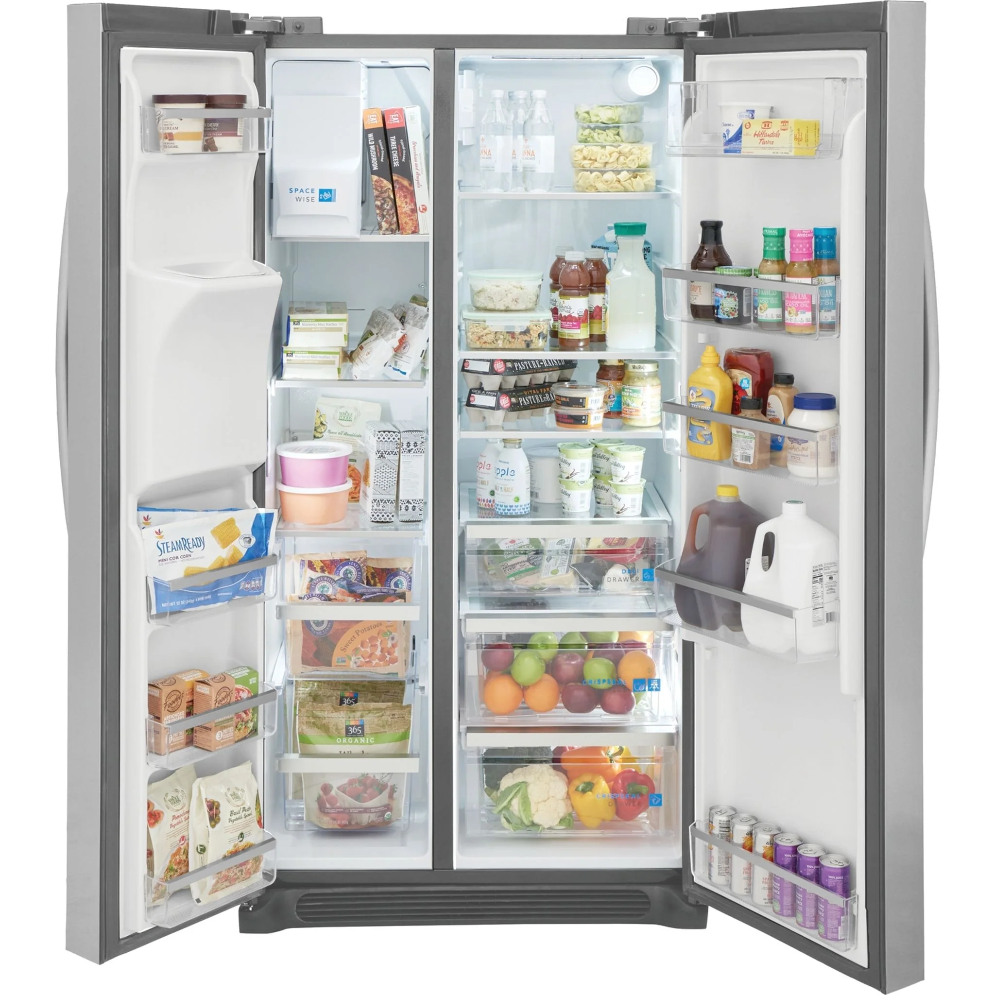 Frigidaire Gallery 22 Cu. Ft. 36" Counter Depth Side by Side Refrigerator - Stainless Steel ( GRSC2352AF ) - Image 4