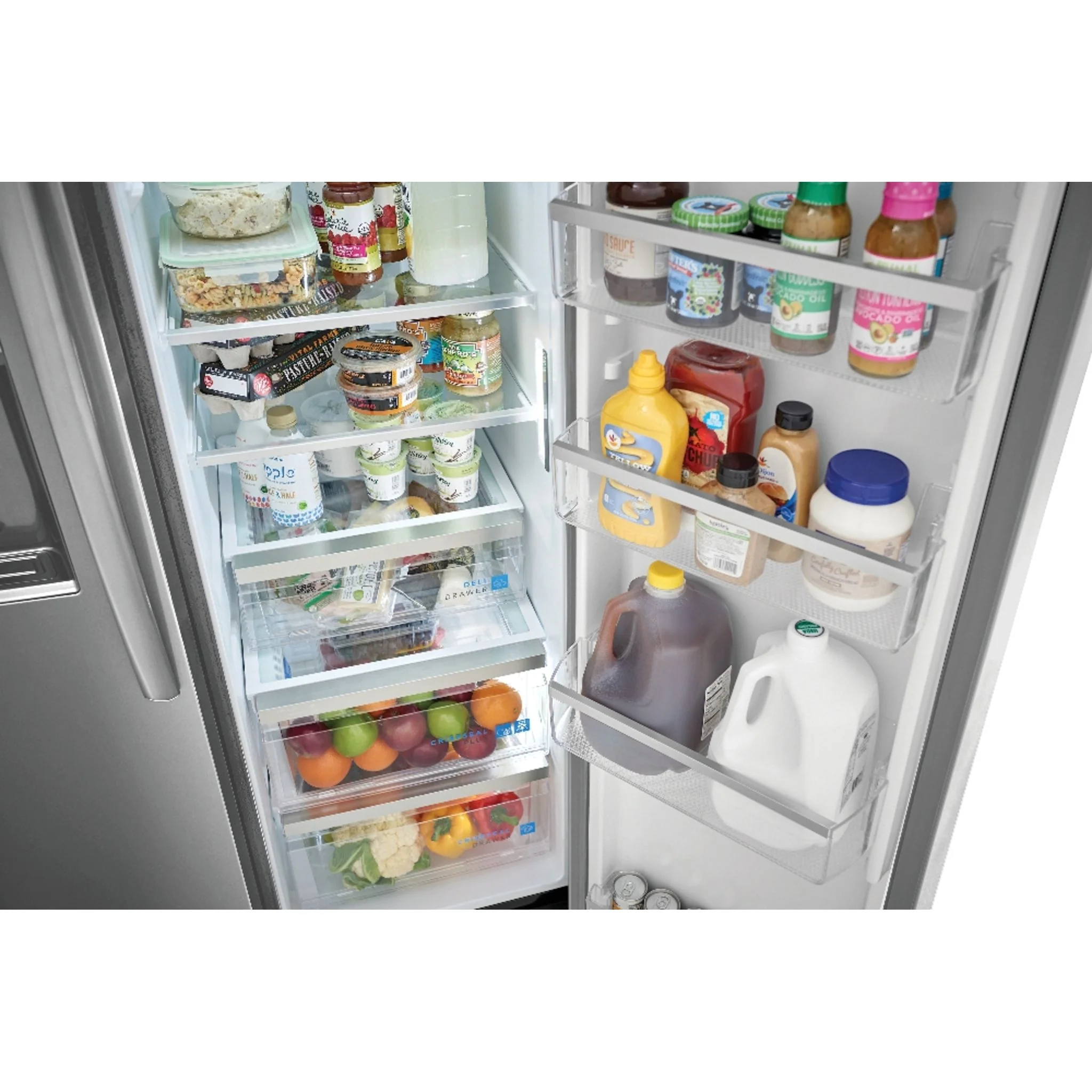 Frigidaire Gallery 22 Cu. Ft. 36" Counter Depth Side by Side Refrigerator - Stainless Steel ( GRSC2352AF ) - Image 6