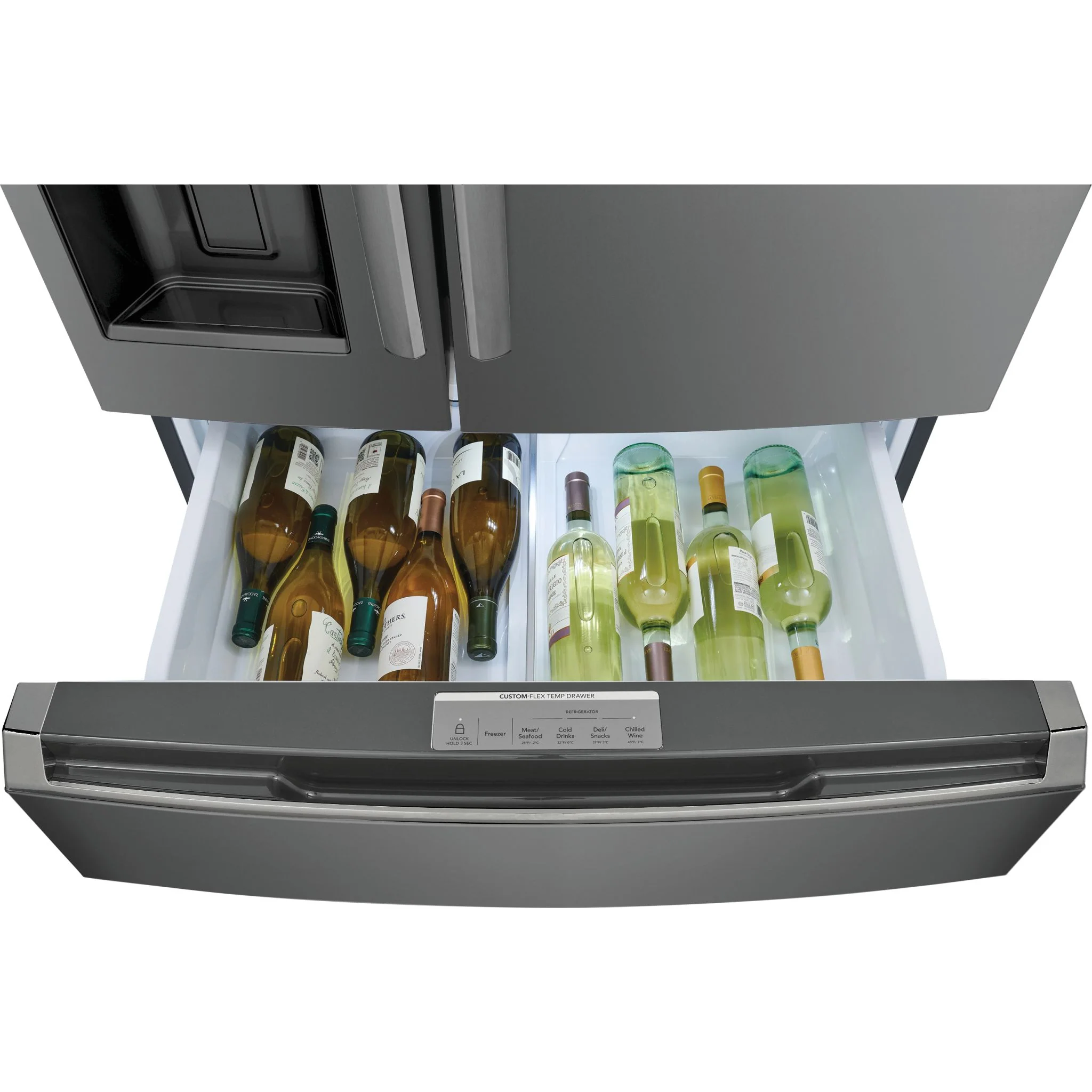 Frigidaire Gallery 22 Cu. Ft. Counter-Depth 4-Door French Door Refrigerator - Black Stainless ( GRMC2273CD ) - Image 10