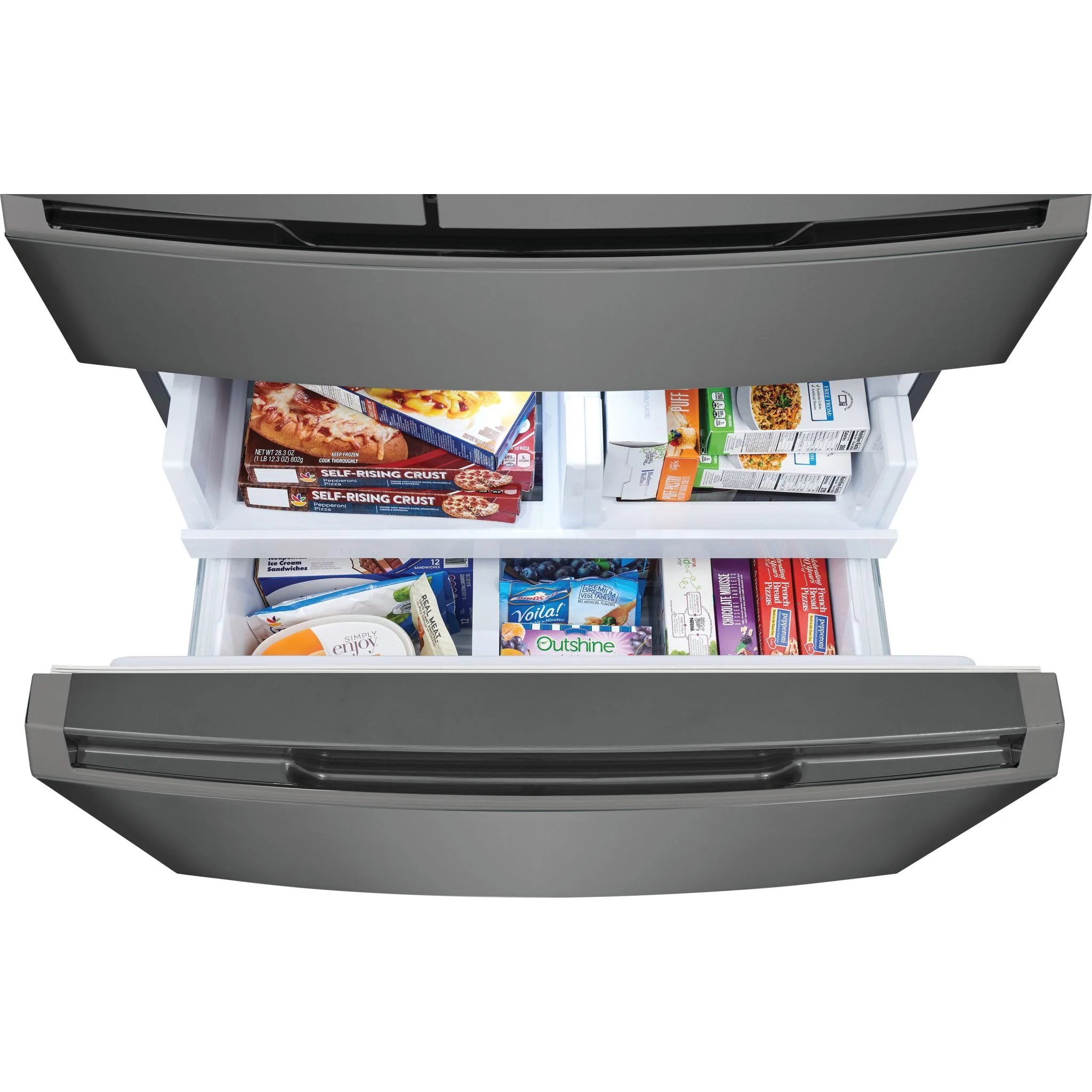 Frigidaire Gallery 22 Cu. Ft. Counter-Depth 4-Door French Door Refrigerator - Black Stainless ( GRMC2273CD ) - Image 11