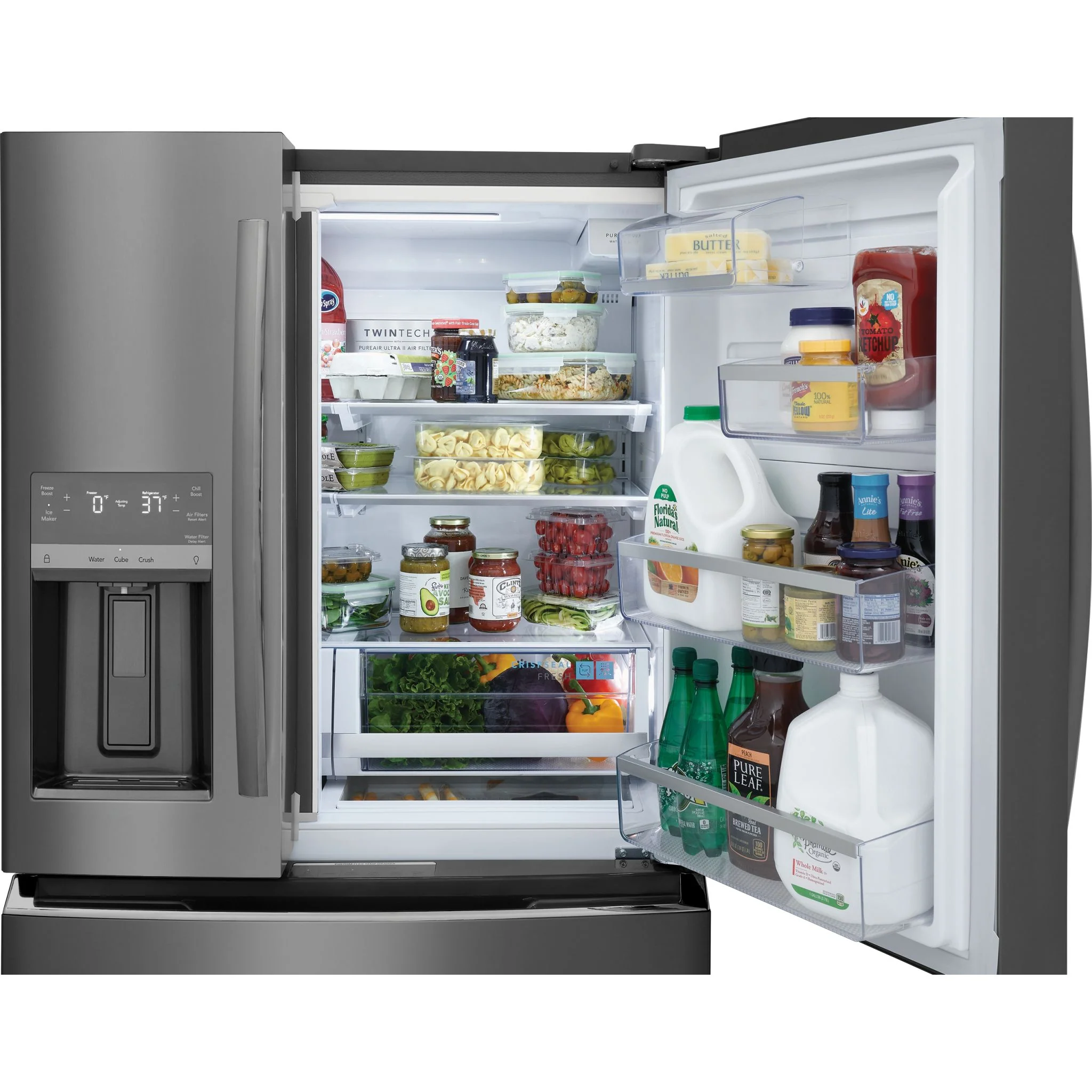 Frigidaire Gallery 22 Cu. Ft. Counter-Depth 4-Door French Door Refrigerator - Black Stainless ( GRMC2273CD ) - Image 12