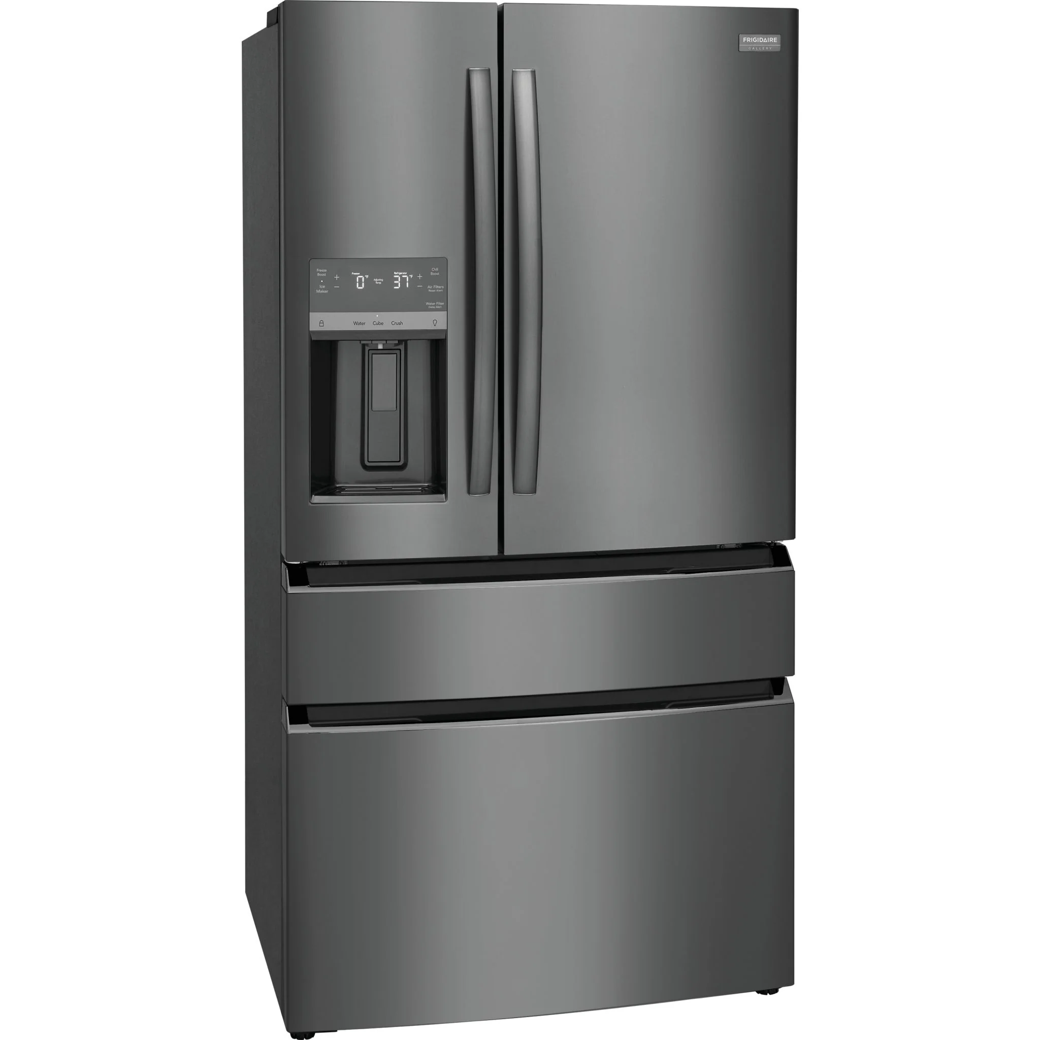 Frigidaire Gallery 22 Cu. Ft. Counter-Depth 4-Door French Door Refrigerator - Black Stainless ( GRMC2273CD ) - Image 4