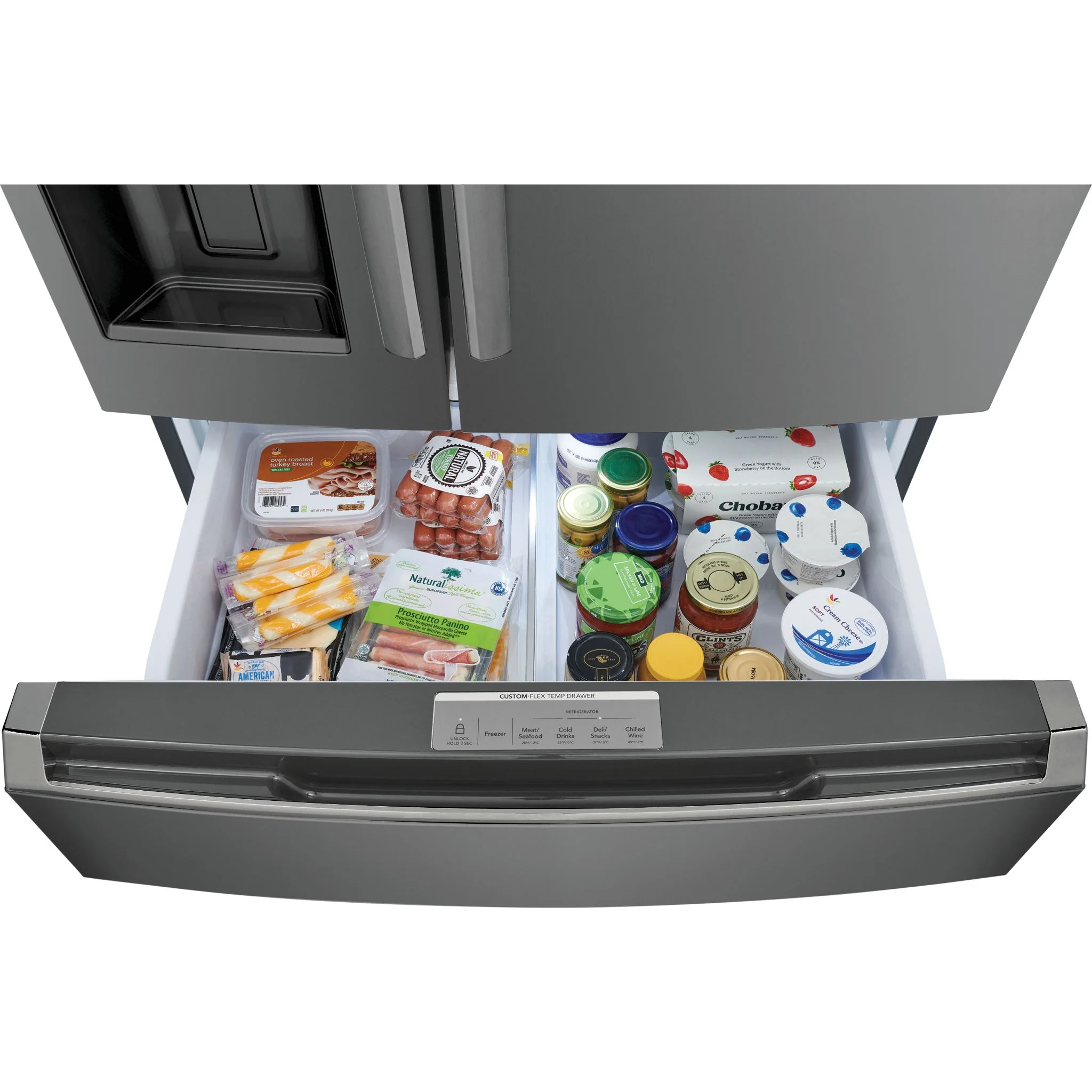 Frigidaire Gallery 22 Cu. Ft. Counter-Depth 4-Door French Door Refrigerator - Black Stainless ( GRMC2273CD ) - Image 9