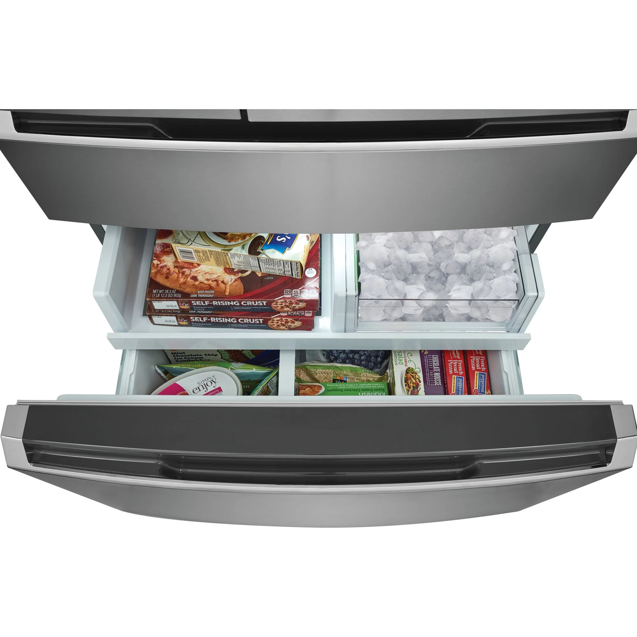 Frigidaire Gallery 22 Cu. Ft. Counter-Depth 4-Door French Door Refrigerator - Stainless Steel ( GRMG2272CF ) - Image 11