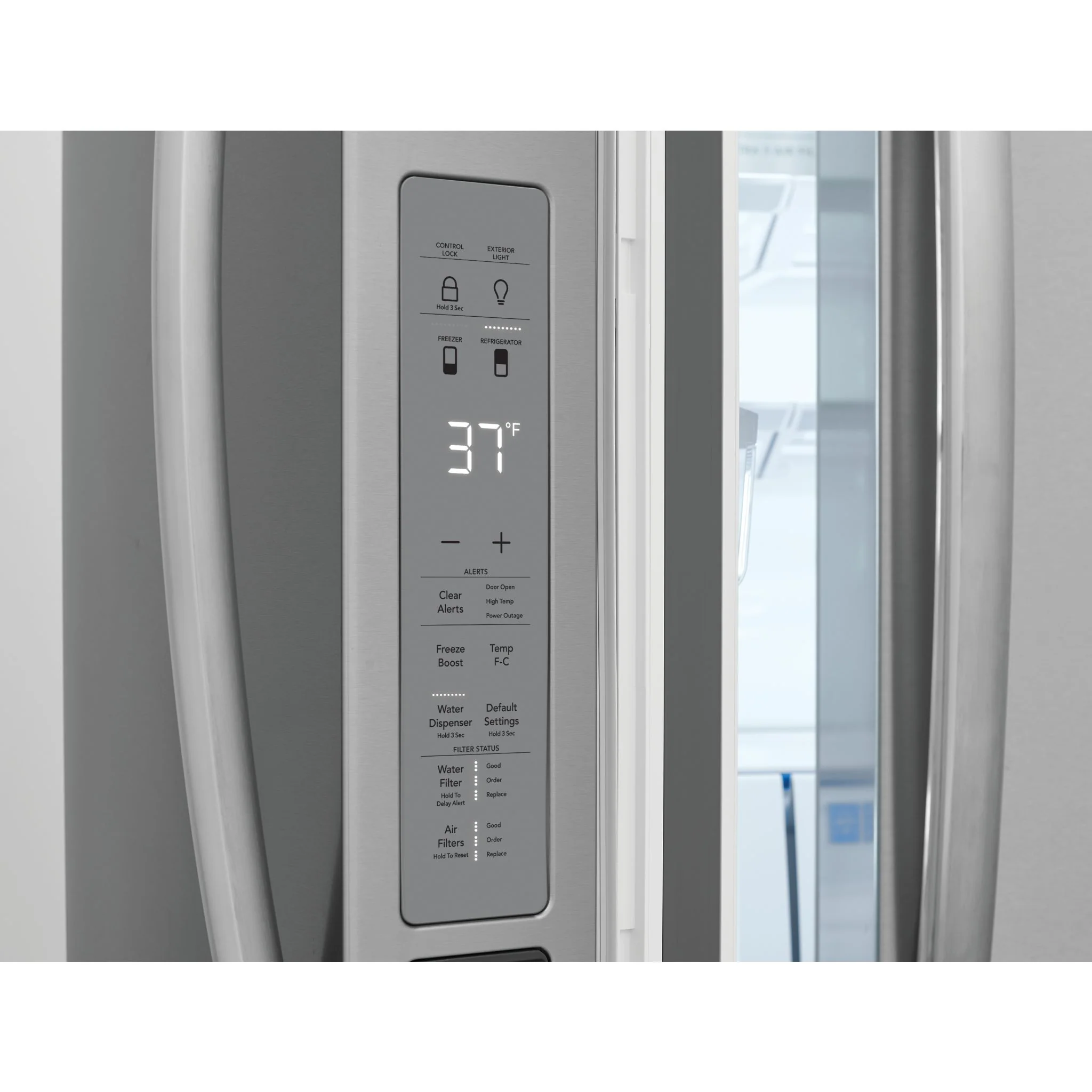 Frigidaire Gallery 22 Cu. Ft. Counter-Depth 4-Door French Door Refrigerator - Stainless Steel ( GRMG2272CF ) - Image 4