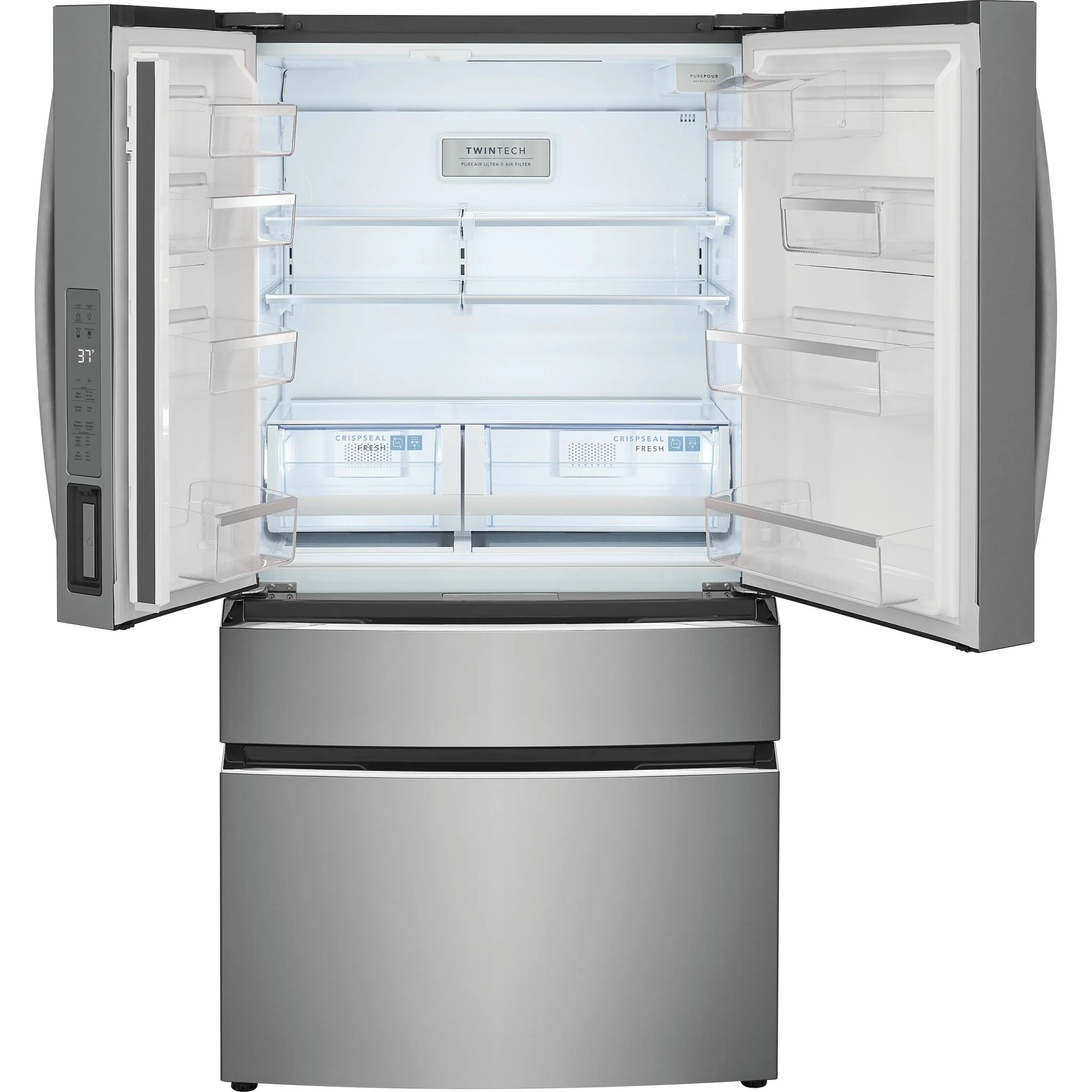 Frigidaire Gallery 22 Cu. Ft. Counter-Depth 4-Door French Door Refrigerator - Stainless Steel ( GRMG2272CF ) - Image 8