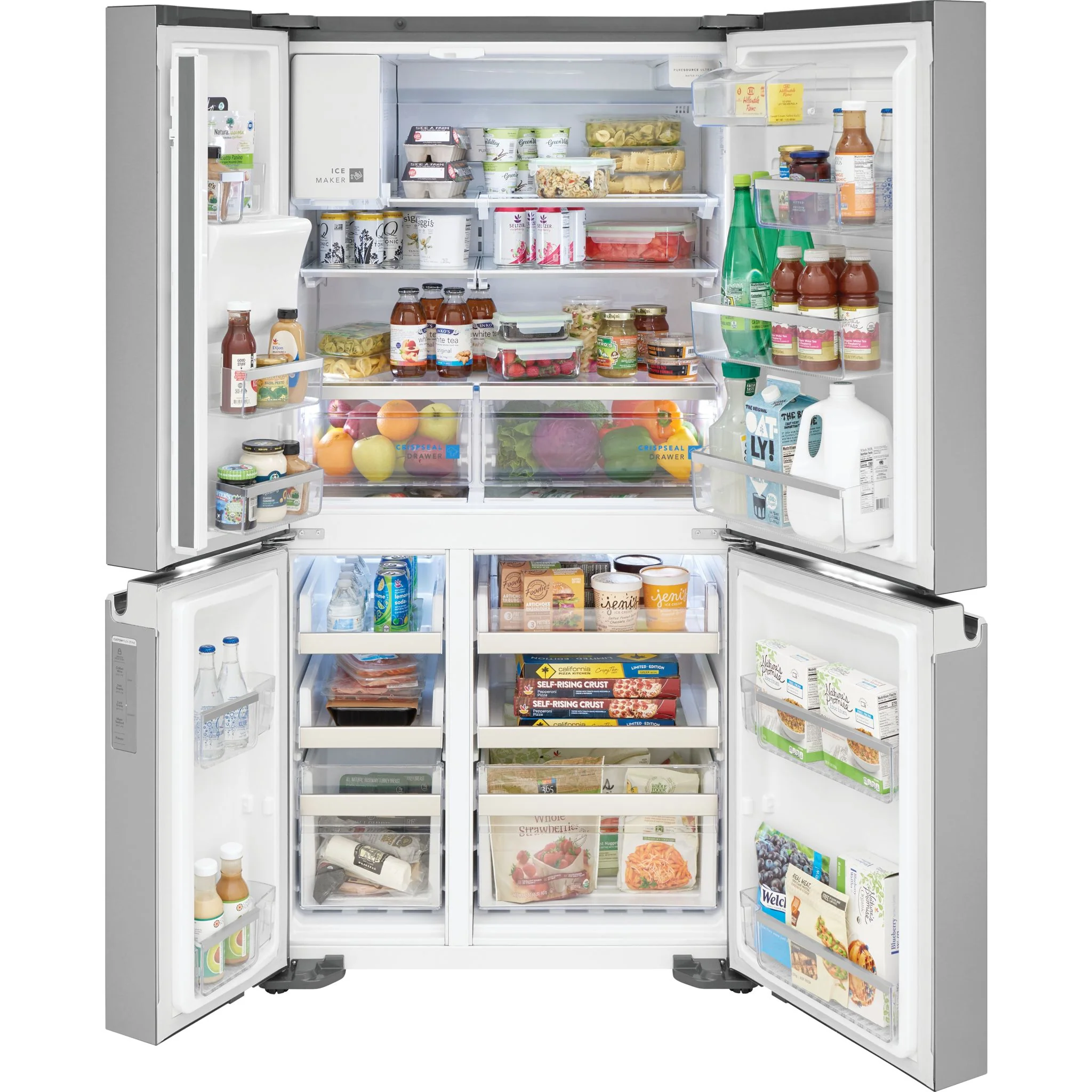 Frigidaire Gallery 22 Cu. Ft. Counter-Depth 4-Door Refrigerator - Stainless Steel ( GRQC2255BF ) - Image 10