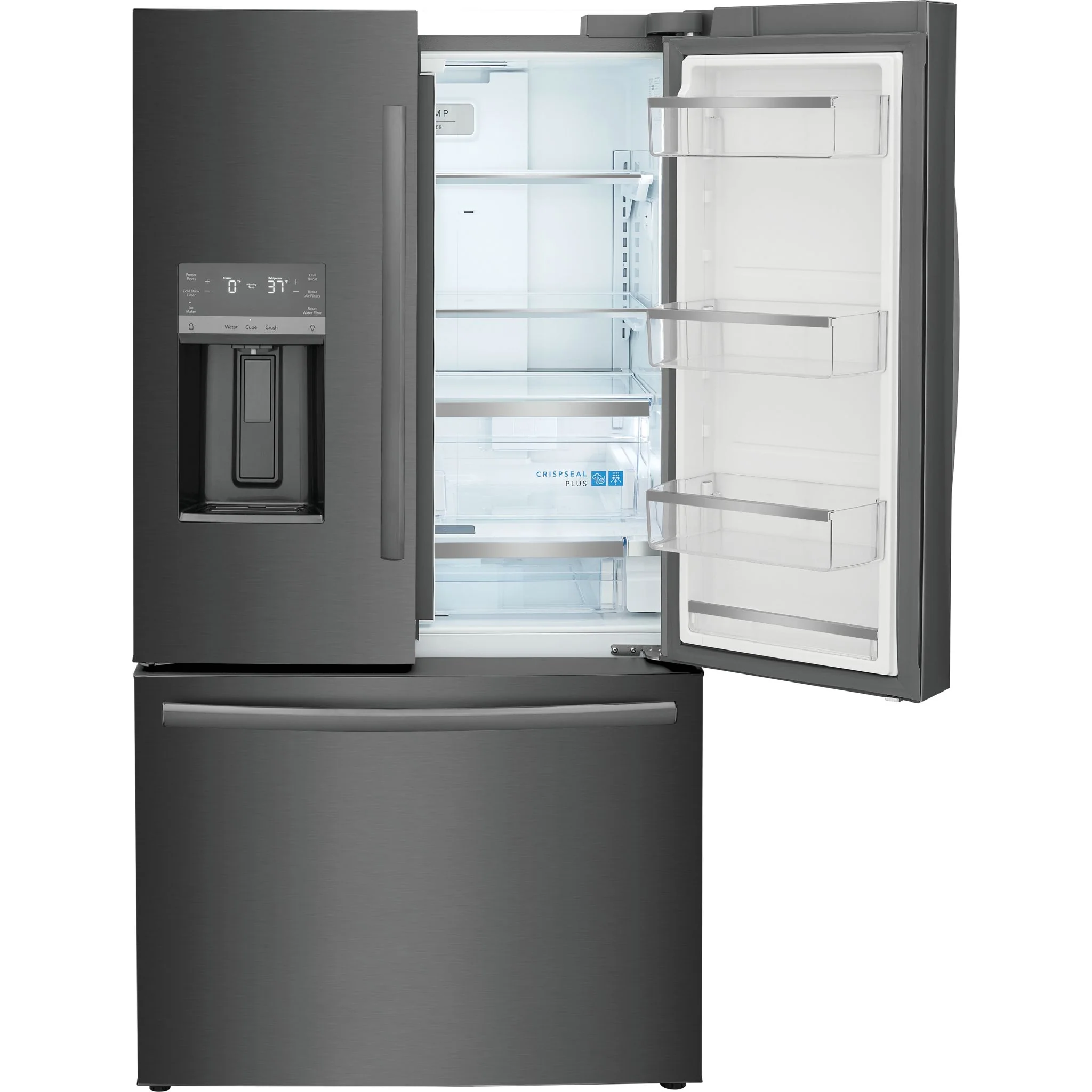 Frigidaire Gallery 23 Cu. Ft. Counter-Depth French Door Refrigerator - Black Stainless ( GRFC2353AD ) - Image 11