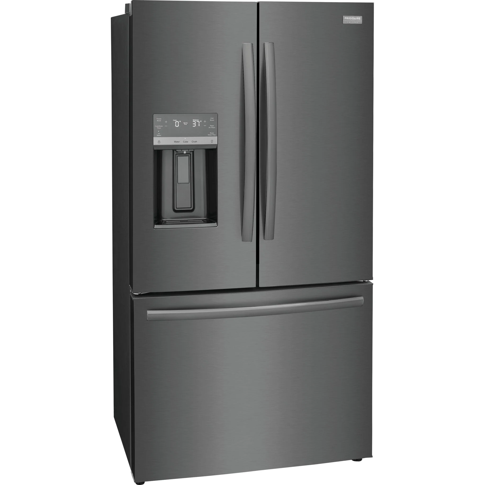 Frigidaire Gallery 23 Cu. Ft. Counter-Depth French Door Refrigerator - Black Stainless ( GRFC2353AD ) - Image 2