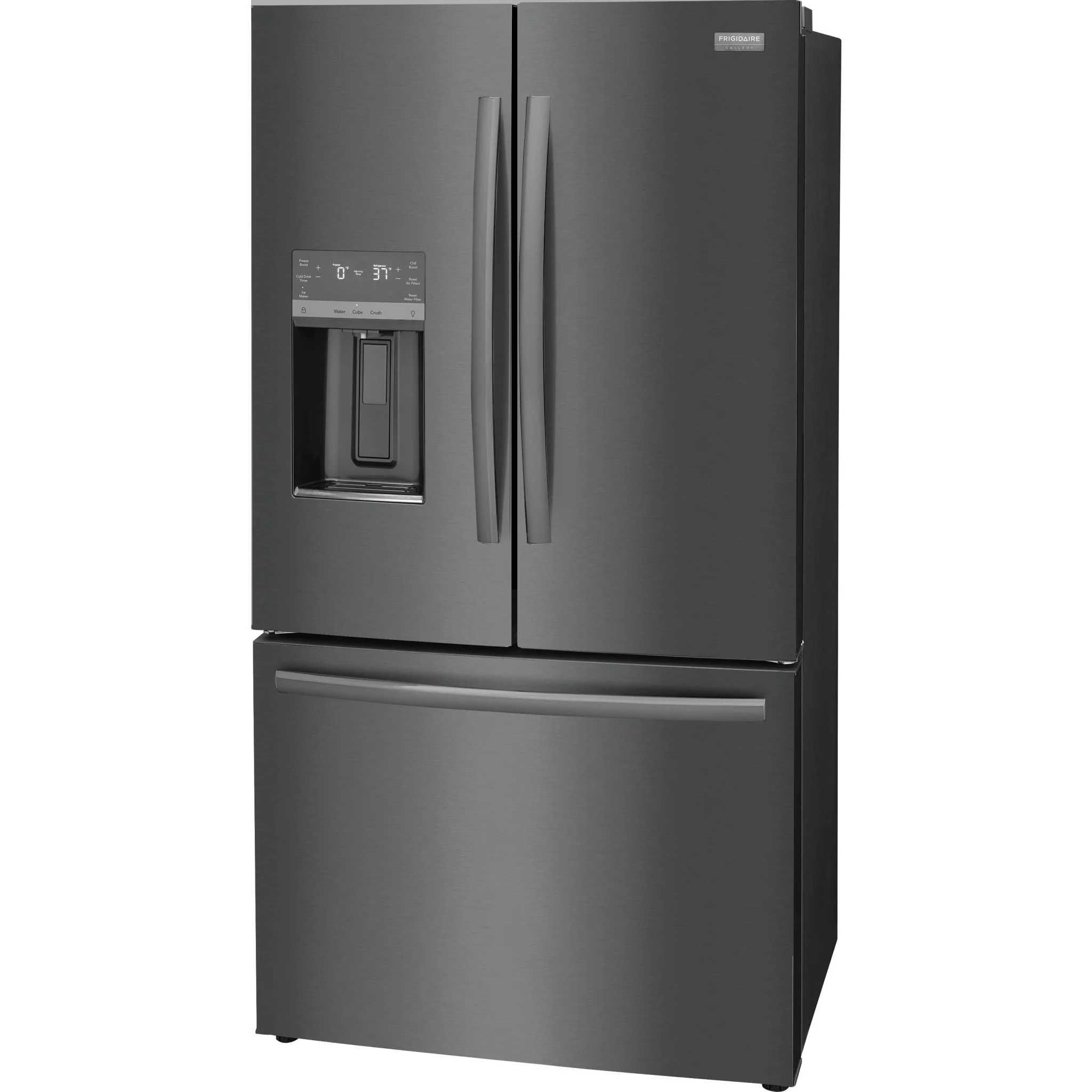 Frigidaire Gallery 23 Cu. Ft. Counter-Depth French Door Refrigerator - Black Stainless ( GRFC2353AD ) - Image 3