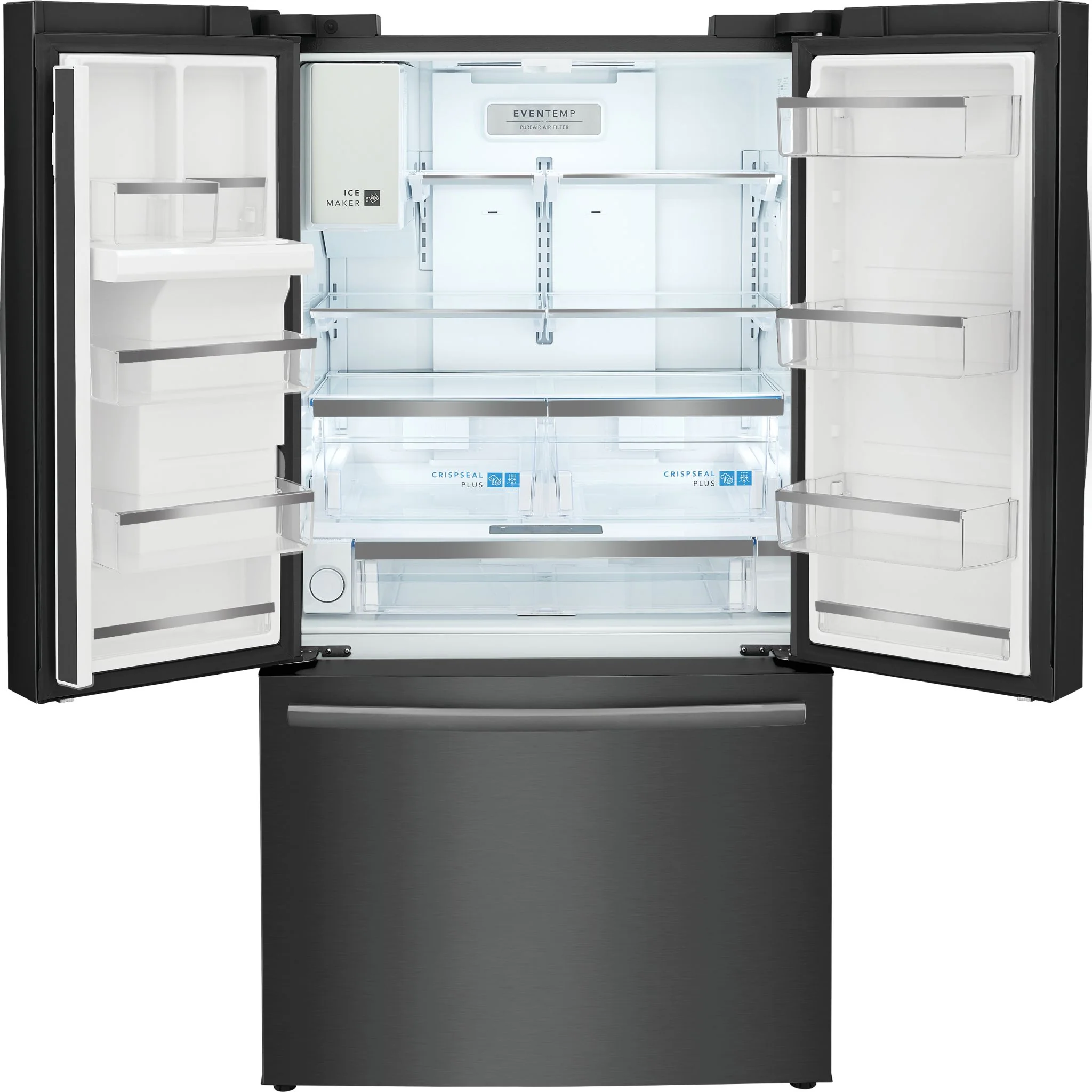 Frigidaire Gallery 23 Cu. Ft. Counter-Depth French Door Refrigerator - Black Stainless ( GRFC2353AD ) - Image 6