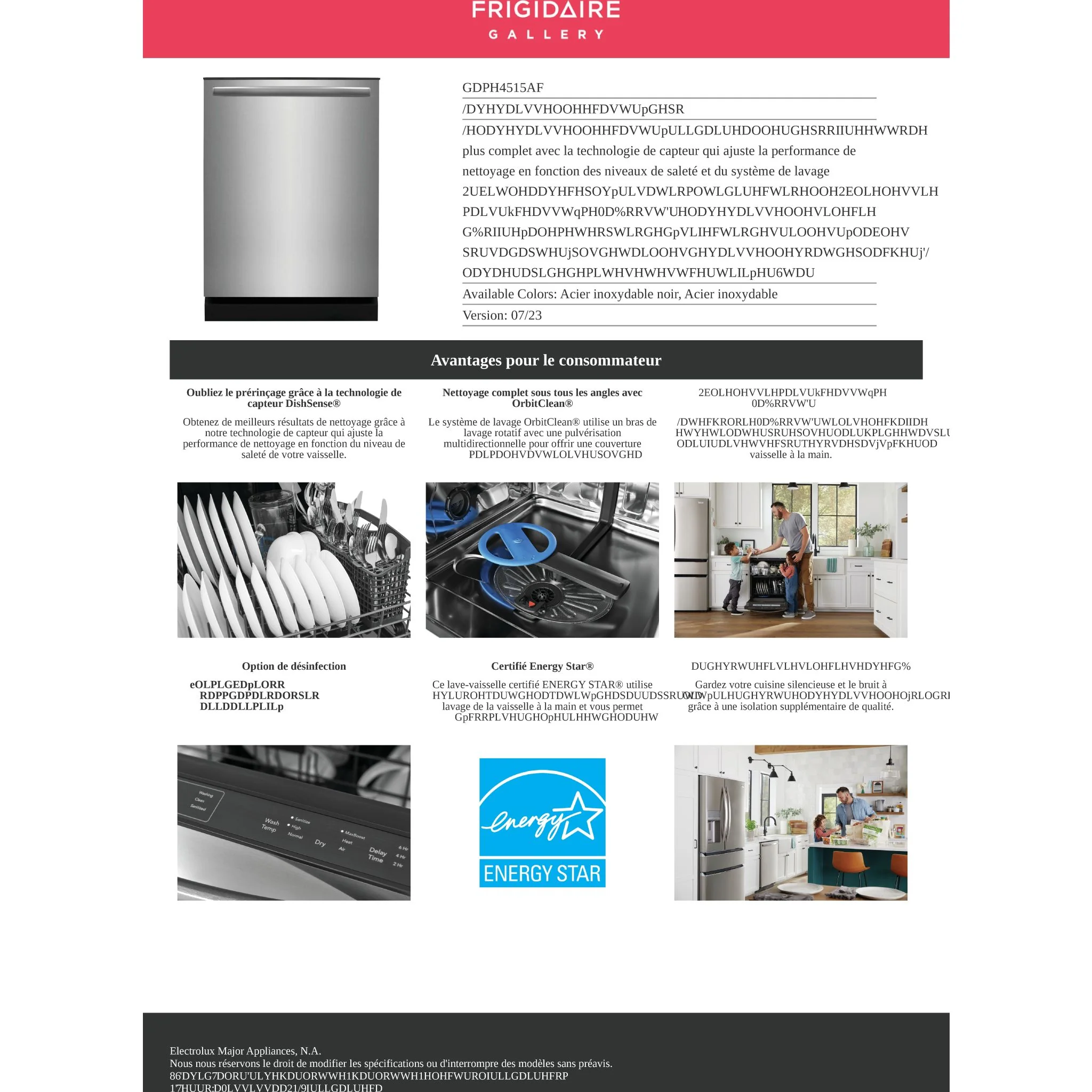 Frigidaire Gallery 24" Built-In Dishwasher - Stainless Steel ( GDPH4515AF ) - Image 19