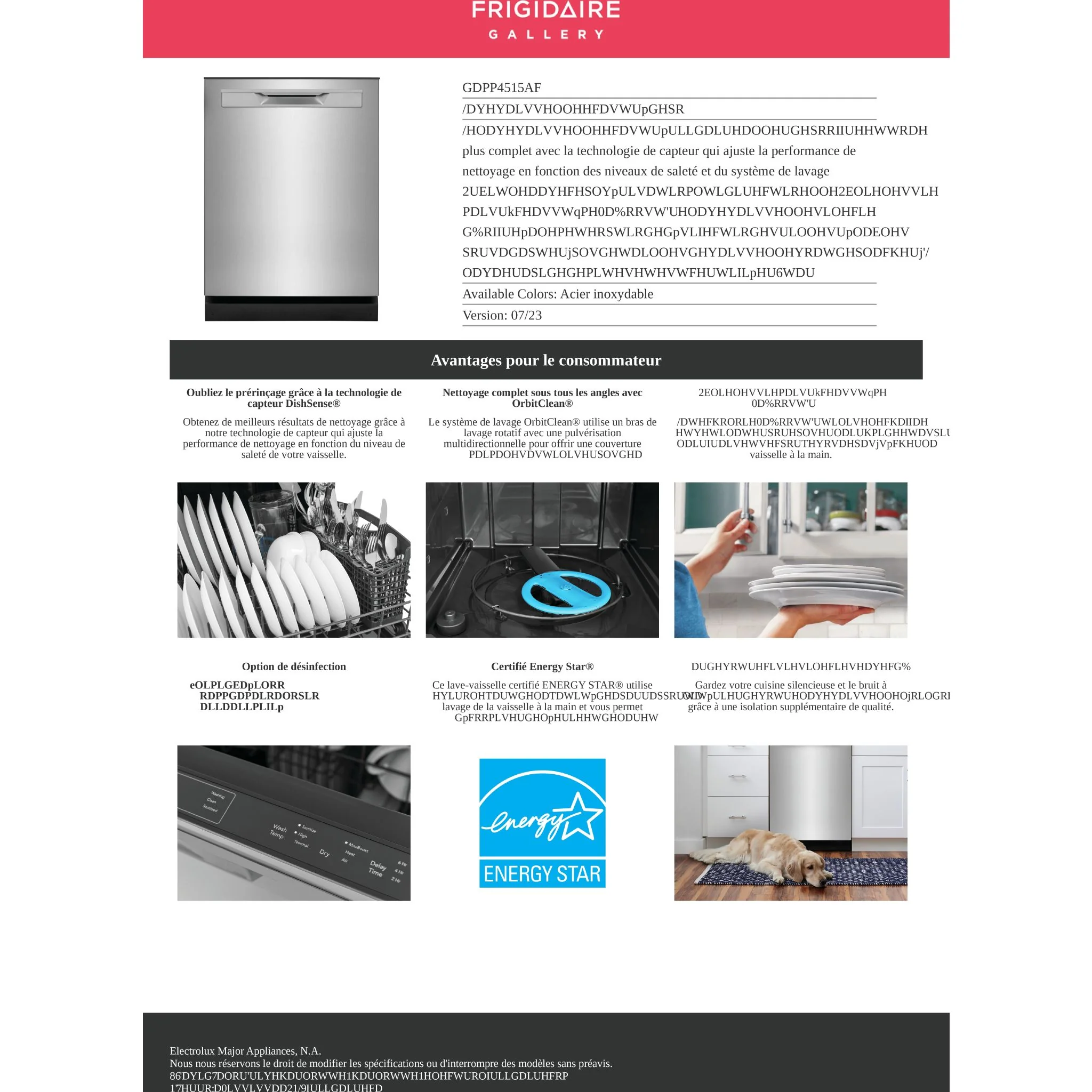 Frigidaire Gallery 24" Built-In Dishwasher - Stainless Steel ( GDPP4515AF ) - Image 21