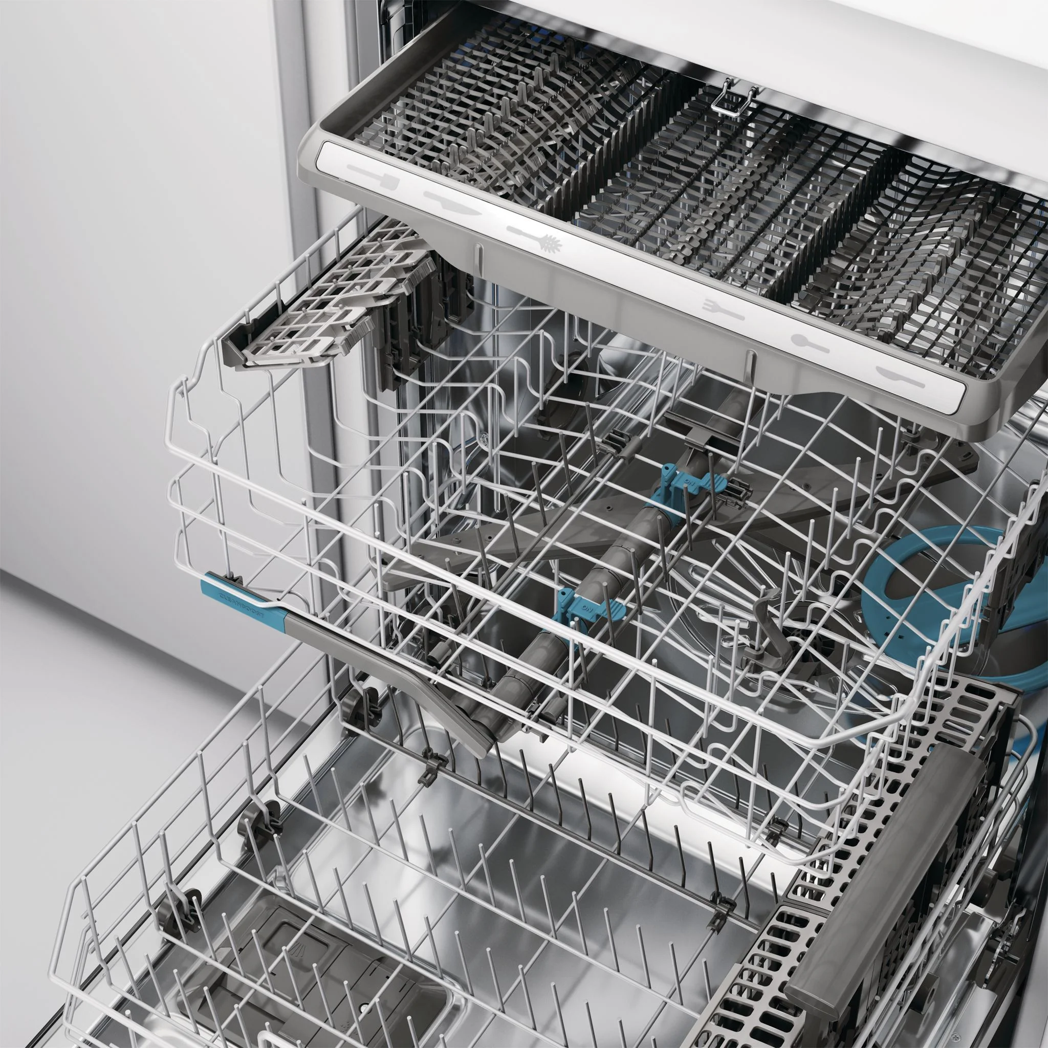 Frigidaire Gallery 24" Stainless Steel Tub Built-In Dishwasher with CleanBoost™ - Black Stainless ( GDSH4715AD ) - Image 5