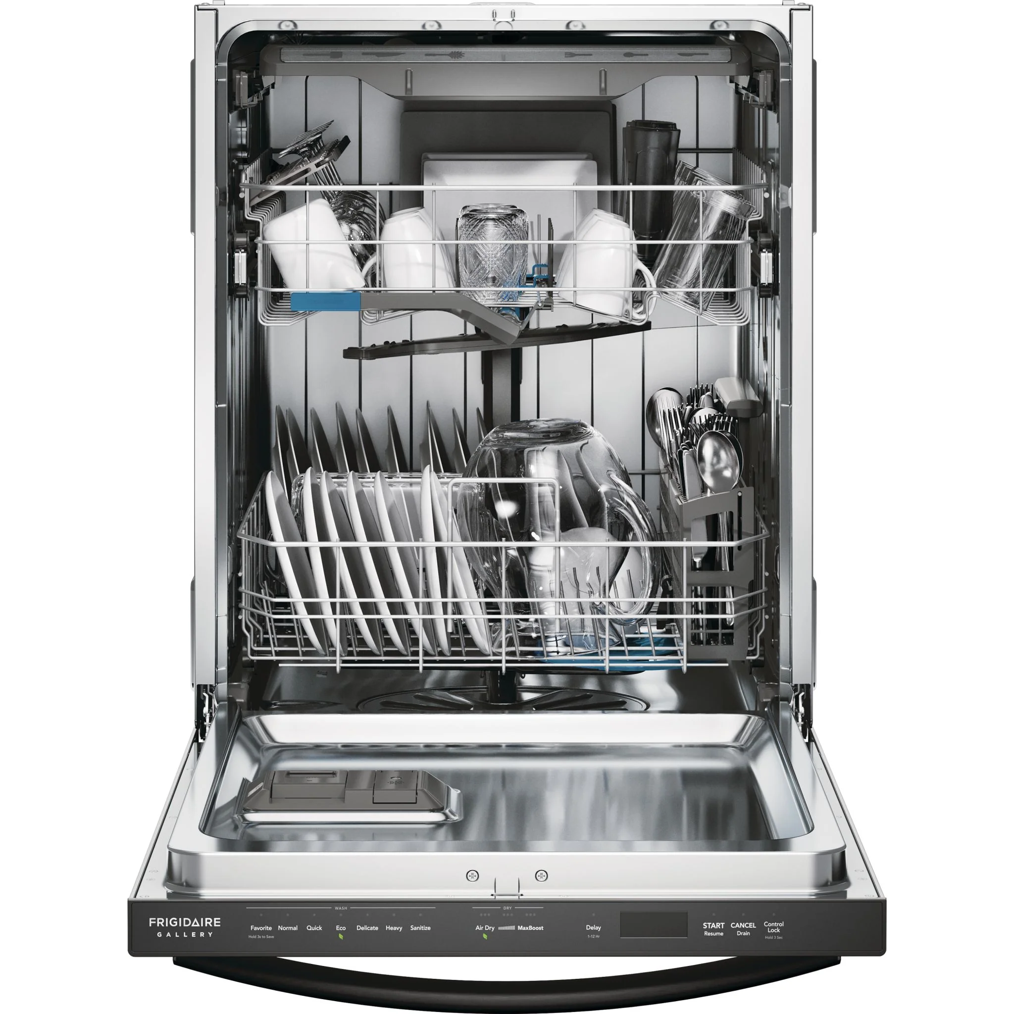 Frigidaire Gallery 24" Stainless Steel Tub Built-In Dishwasher with CleanBoost™ - Black Stainless ( GDSH4715AD ) - Image 6