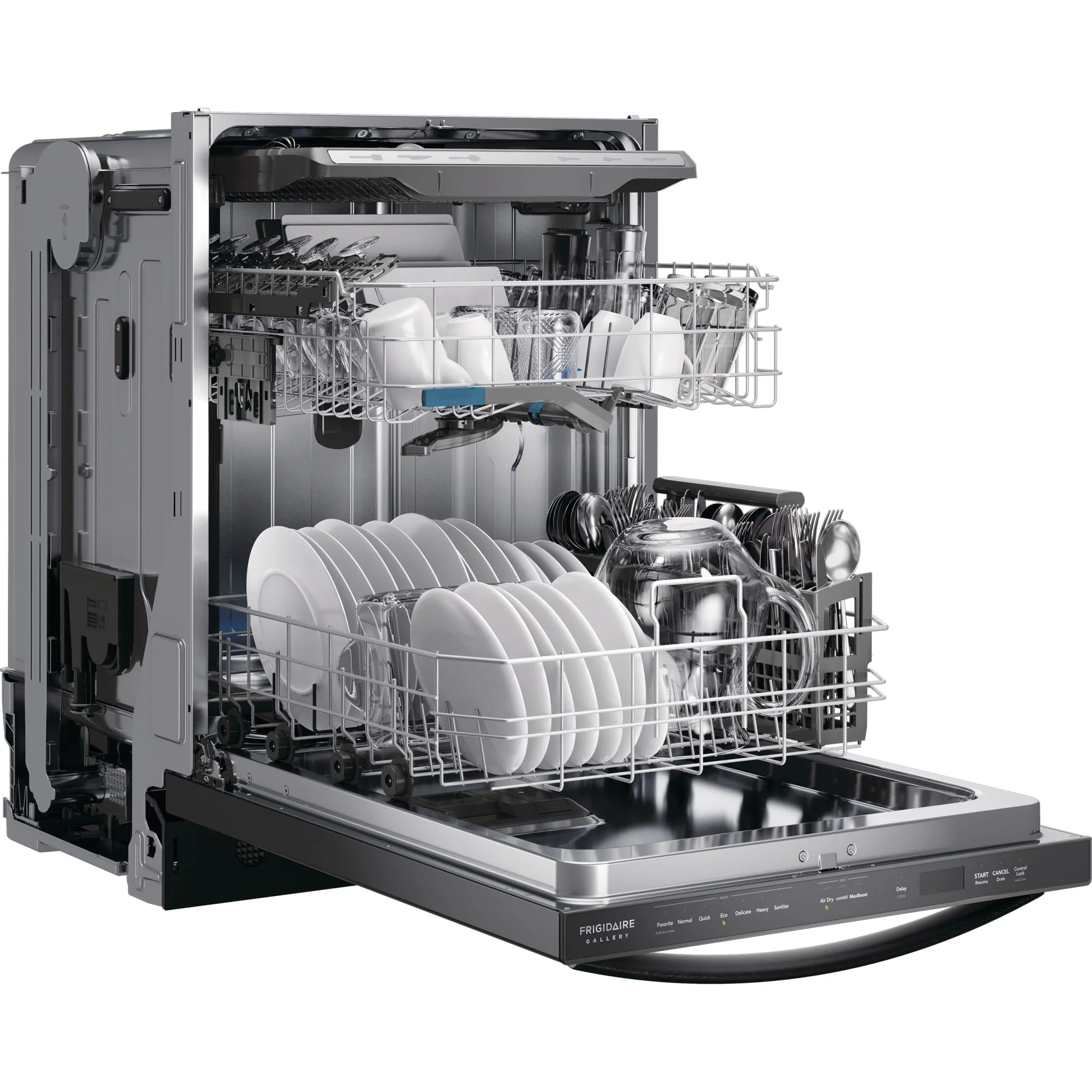 Frigidaire Gallery 24" Stainless Steel Tub Built-In Dishwasher with CleanBoost™ - Black Stainless ( GDSH4715AD ) - Image 7