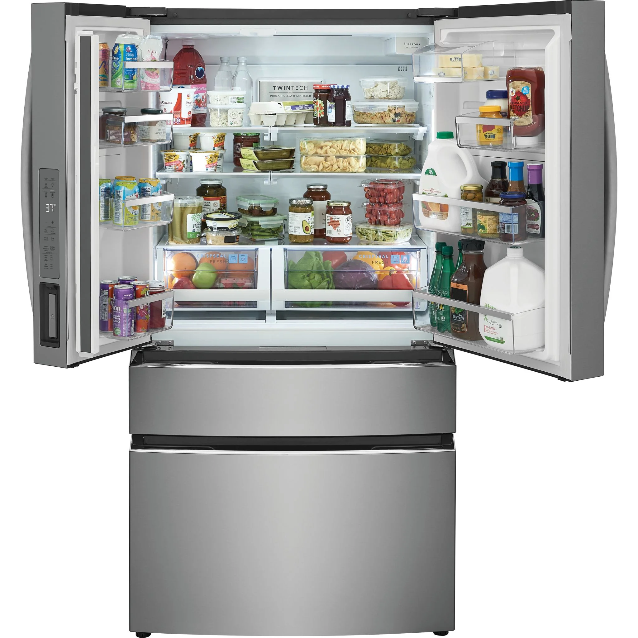 Frigidaire Gallery 27 Cu. Ft. Standard-Depth 4-Door French Door Refrigerator - Stainless Steel ( GRMN2872AF ) - Image 10