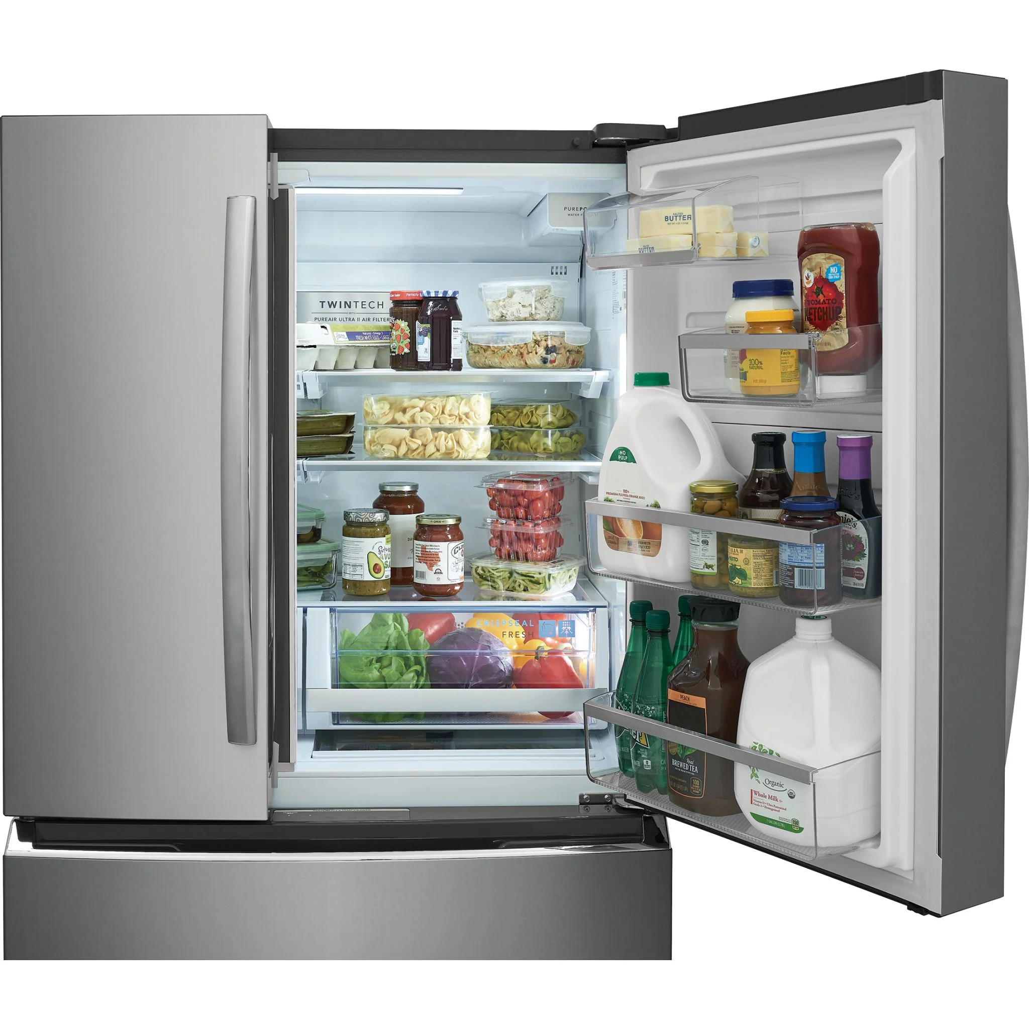 Frigidaire Gallery 27 Cu. Ft. Standard-Depth 4-Door French Door Refrigerator - Stainless Steel ( GRMN2872AF ) - Image 7
