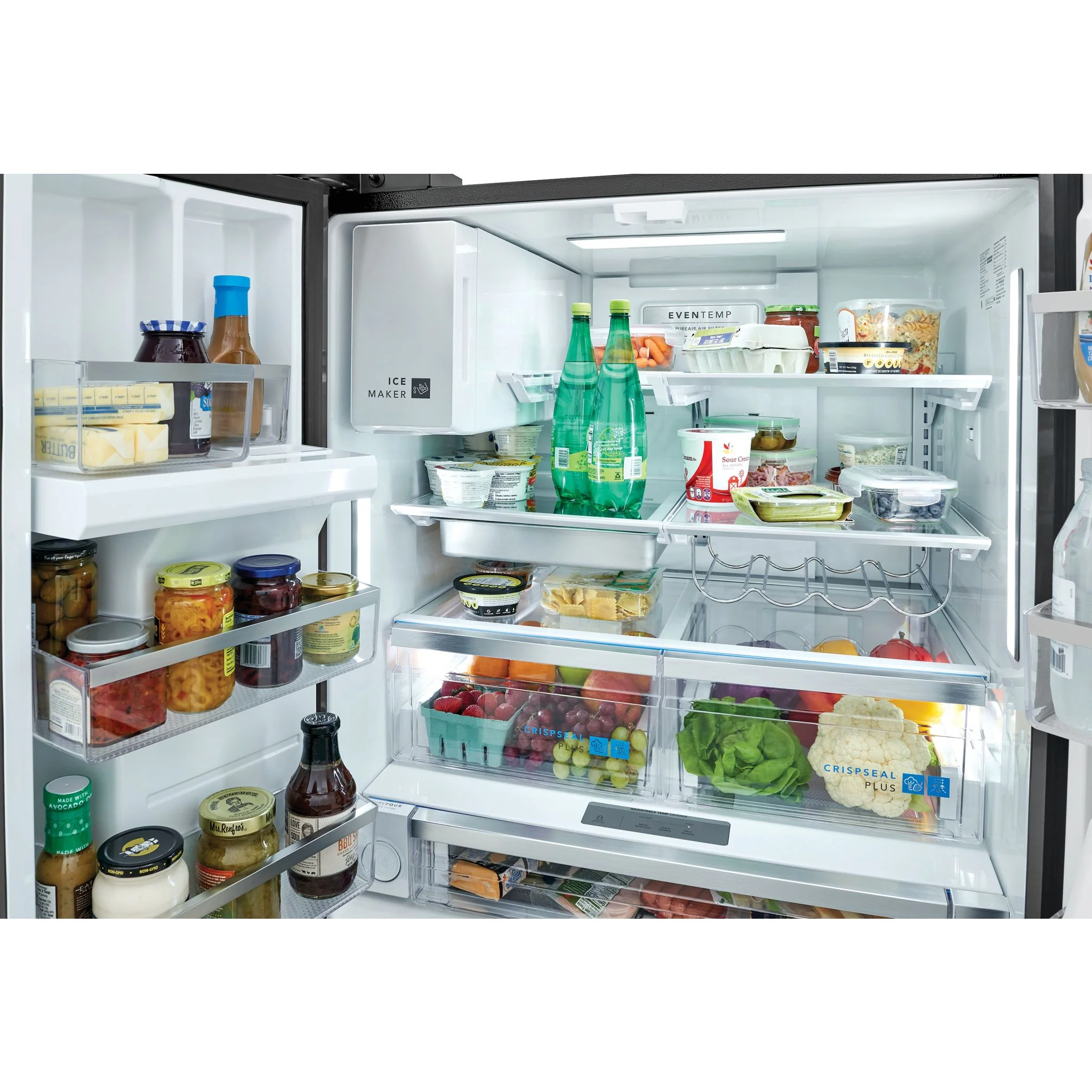 Frigidaire Gallery 28 Cu. Ft. Standard-Depth French Door Refrigerator - Black Stainless ( GRFS2853AD ) - Image 12