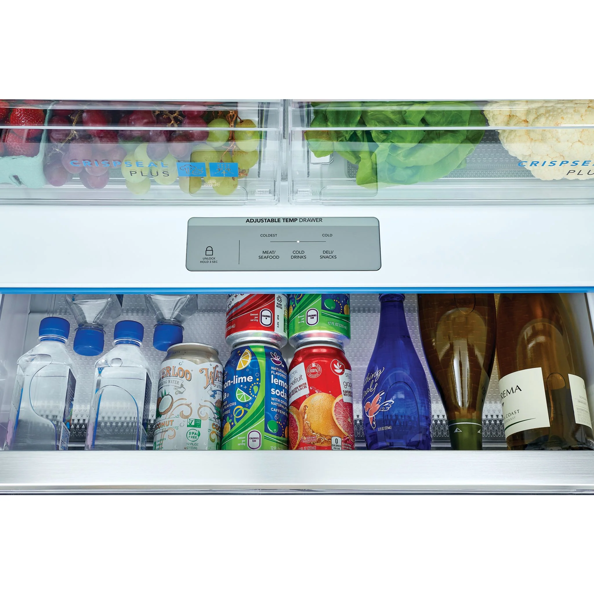 Frigidaire Gallery 28 Cu. Ft. Standard-Depth French Door Refrigerator - Black Stainless ( GRFS2853AD ) - Image 16