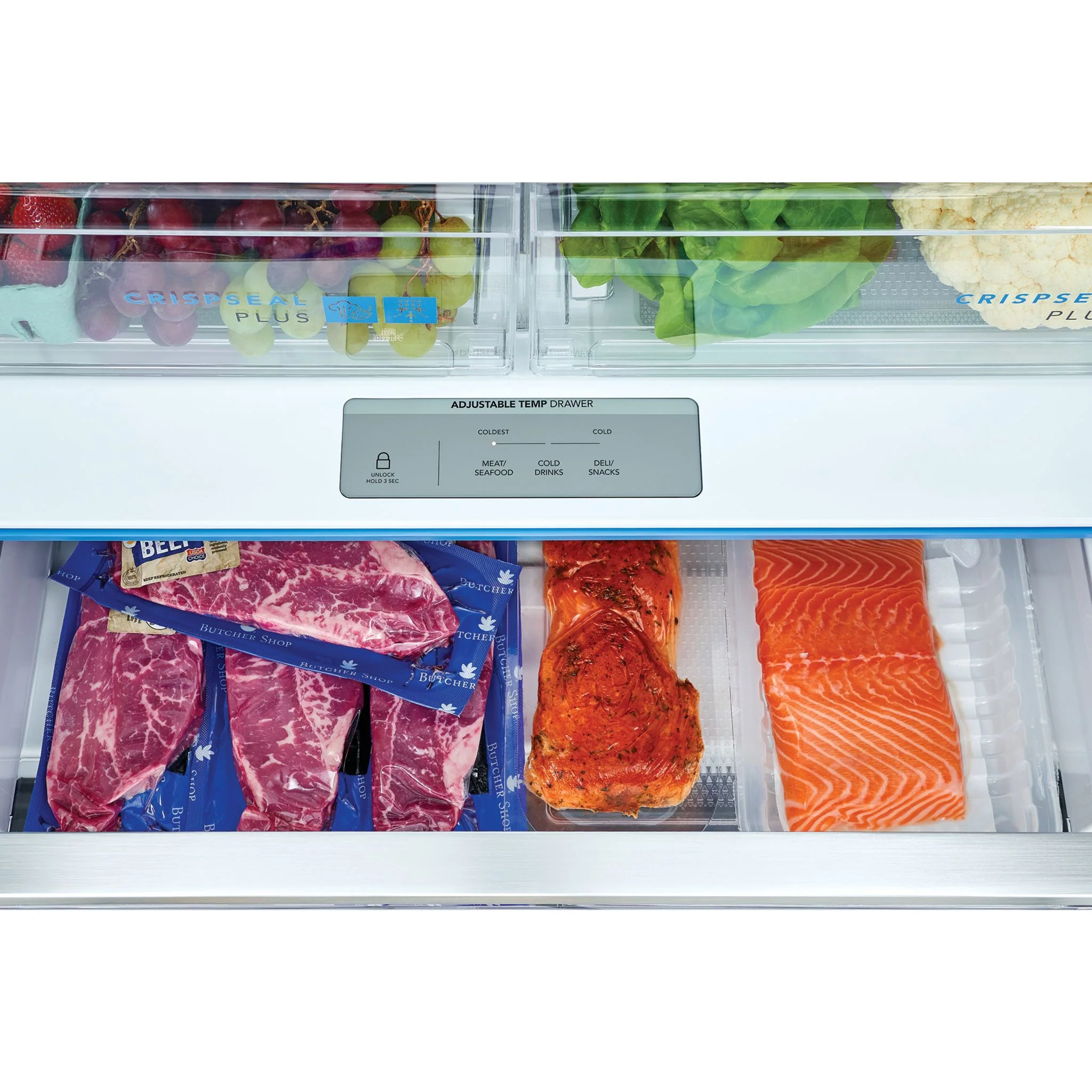 Frigidaire Gallery 28 Cu. Ft. Standard-Depth French Door Refrigerator - Black Stainless ( GRFS2853AD ) - Image 17
