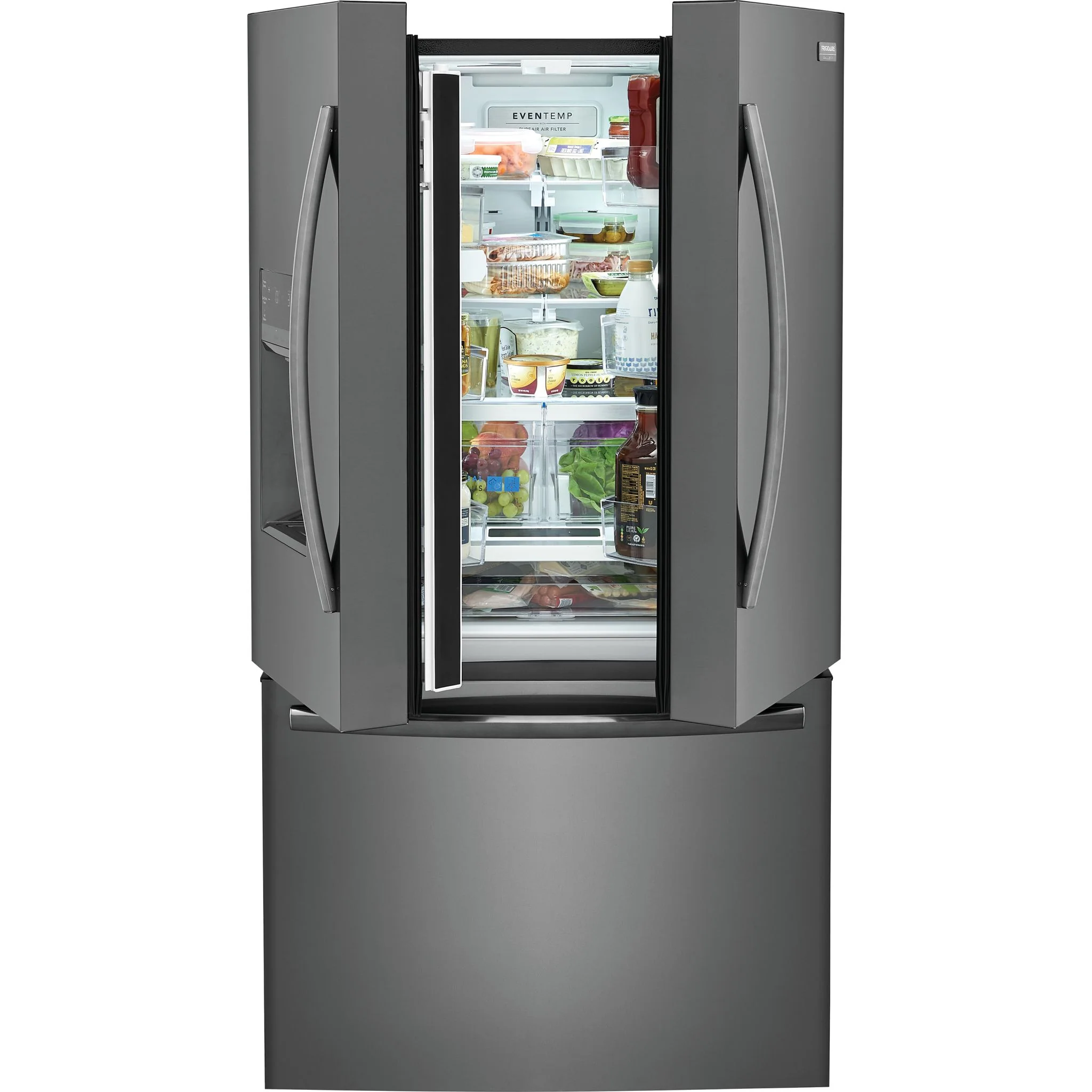 Frigidaire Gallery 28 Cu. Ft. Standard-Depth French Door Refrigerator - Black Stainless ( GRFS2853AD ) - Image 4
