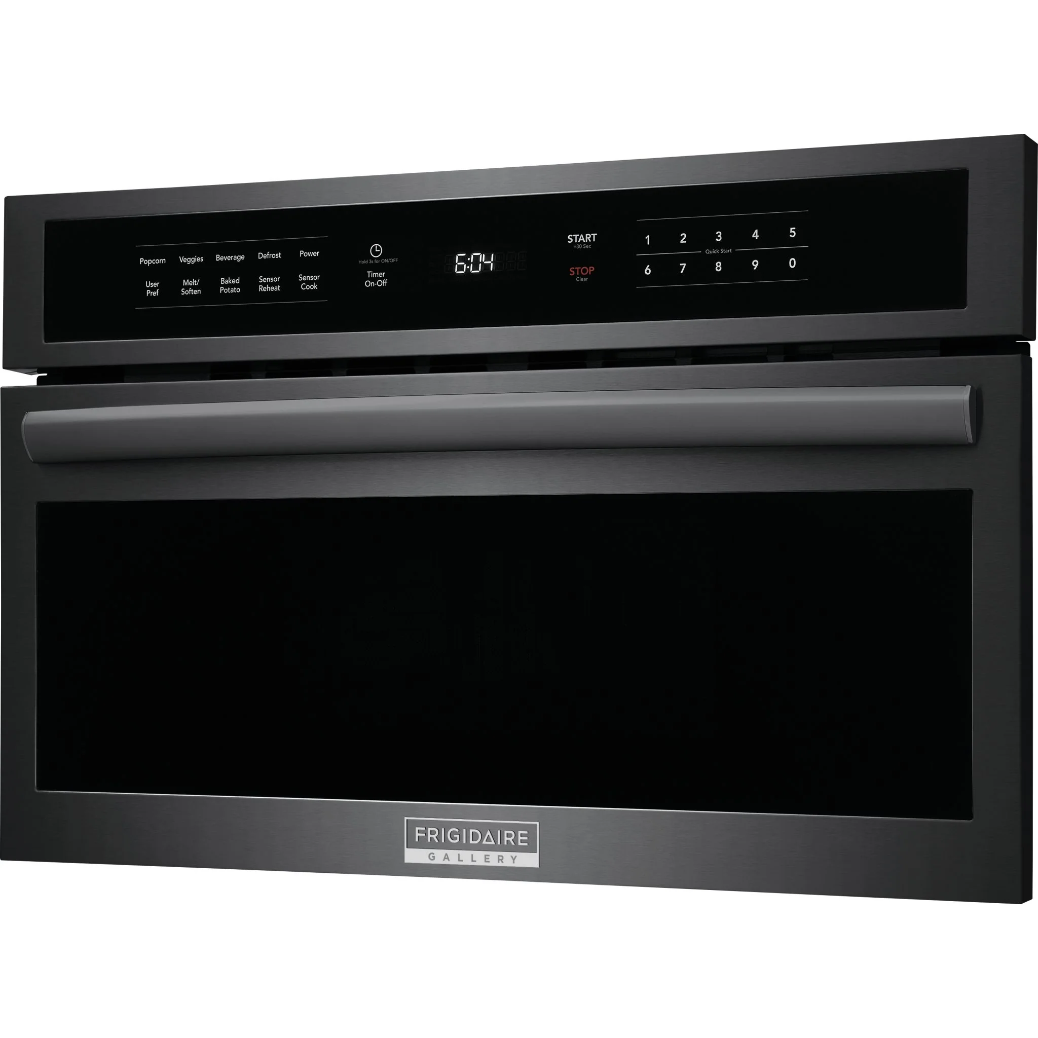 Frigidaire Gallery 30" Built-In Microwave Oven with Drop-Down Door - Black Stainless ( GMBD3068AD ) - Image 3