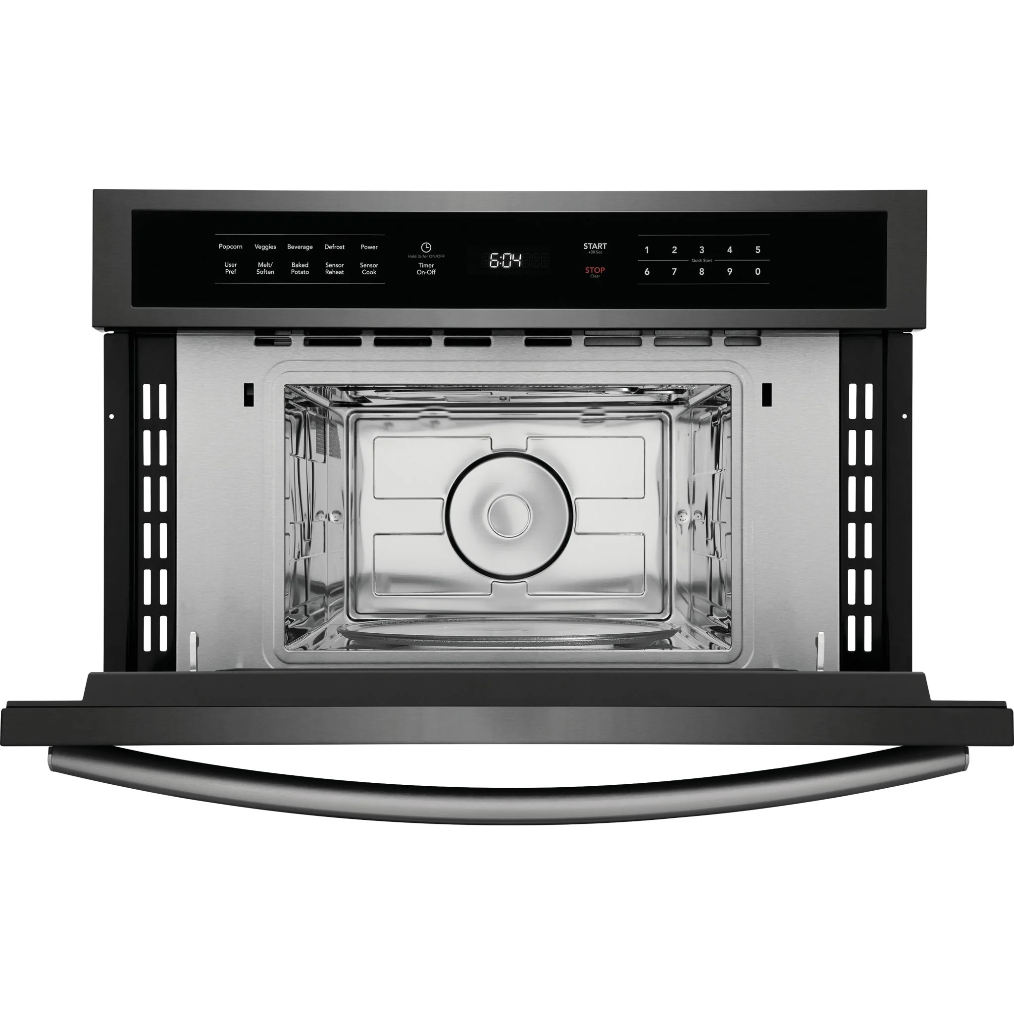 Frigidaire Gallery 30" Built-In Microwave Oven with Drop-Down Door - Black Stainless ( GMBD3068AD ) - Image 8