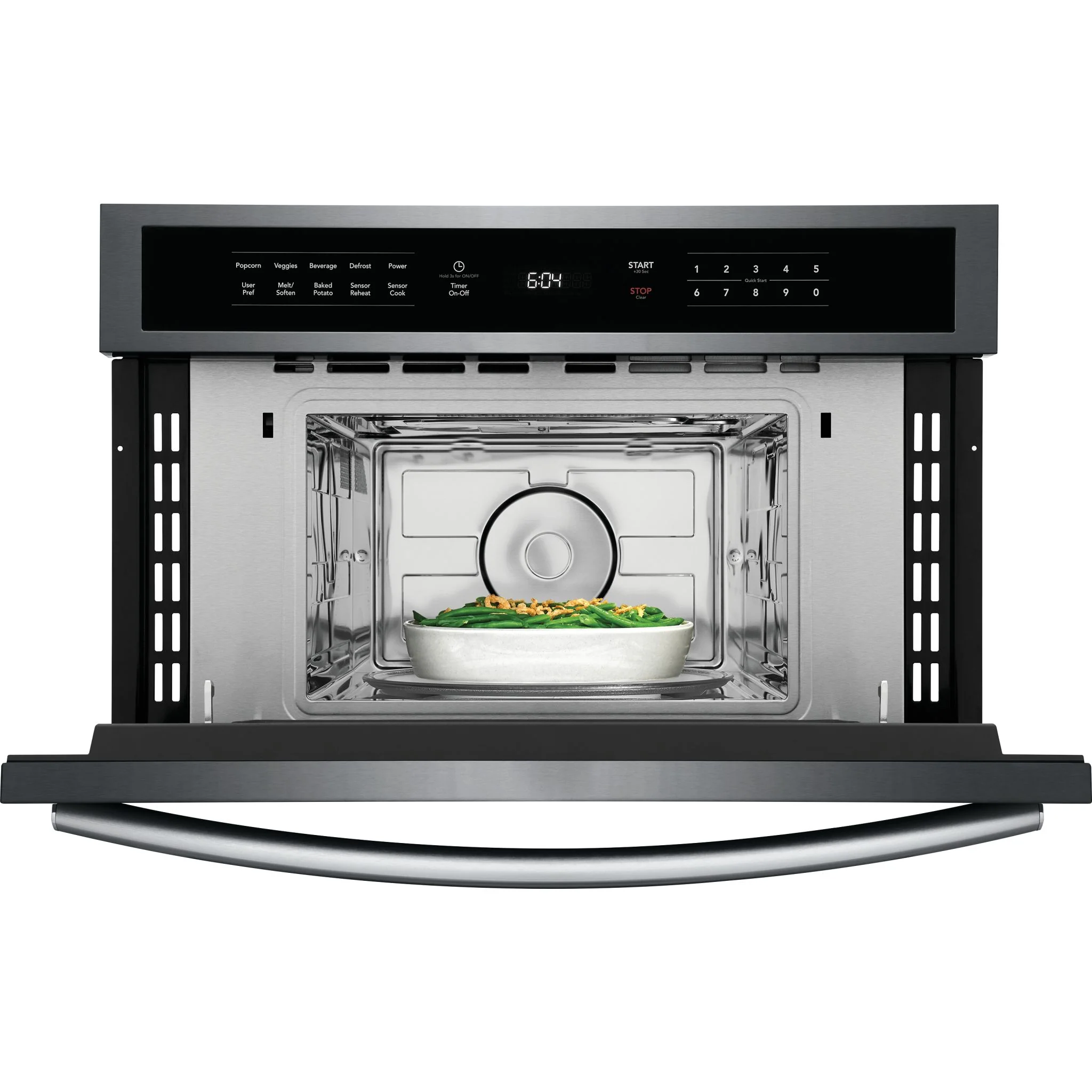 Frigidaire Gallery 30" Built-In Microwave Oven with Drop-Down Door - Black Stainless ( GMBD3068AD ) - Image 9