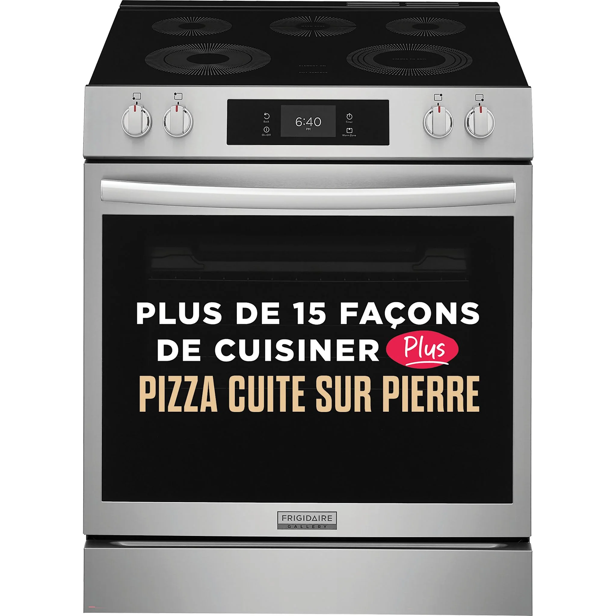 Frigidaire Gallery 30'' Electric Range with Stone-Baked Pizza - Stainless Steel (GCFE307CBF) - Image 7