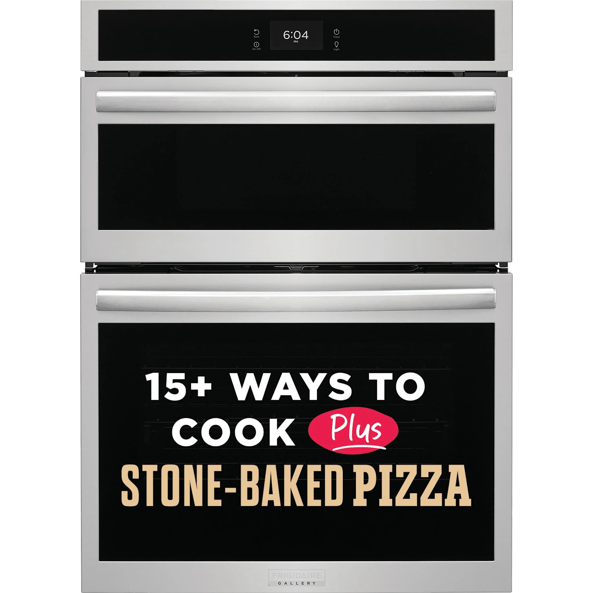 Frigidaire Gallery 30" Electric Wall Oven and Microwave Combination with Stone-Baked Pizza - Smudgeproof Stainless Steel (GCWM3070AF) - Image 11