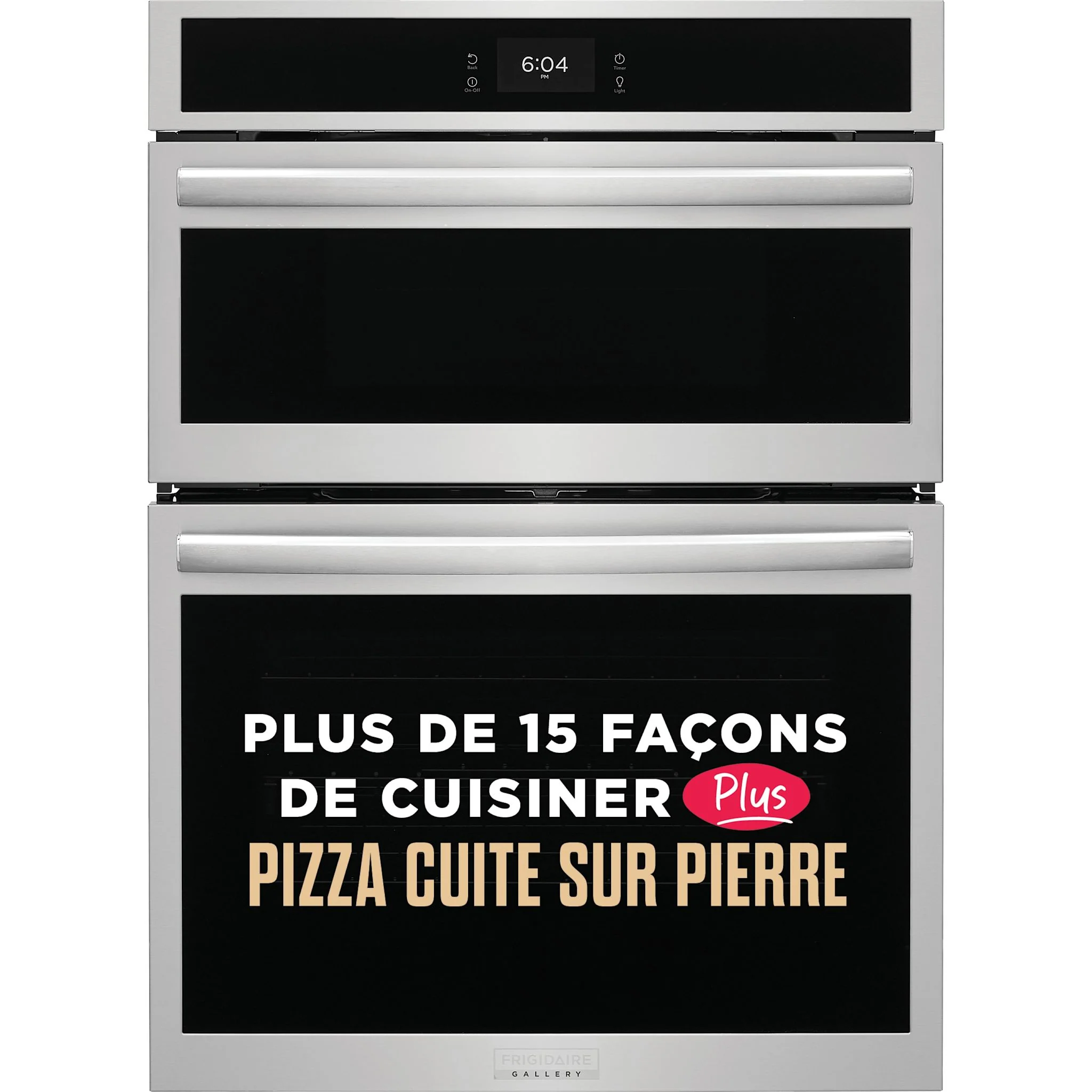 Frigidaire Gallery 30" Electric Wall Oven and Microwave Combination with Stone-Baked Pizza - Smudgeproof Stainless Steel (GCWM3070AF) - Image 12