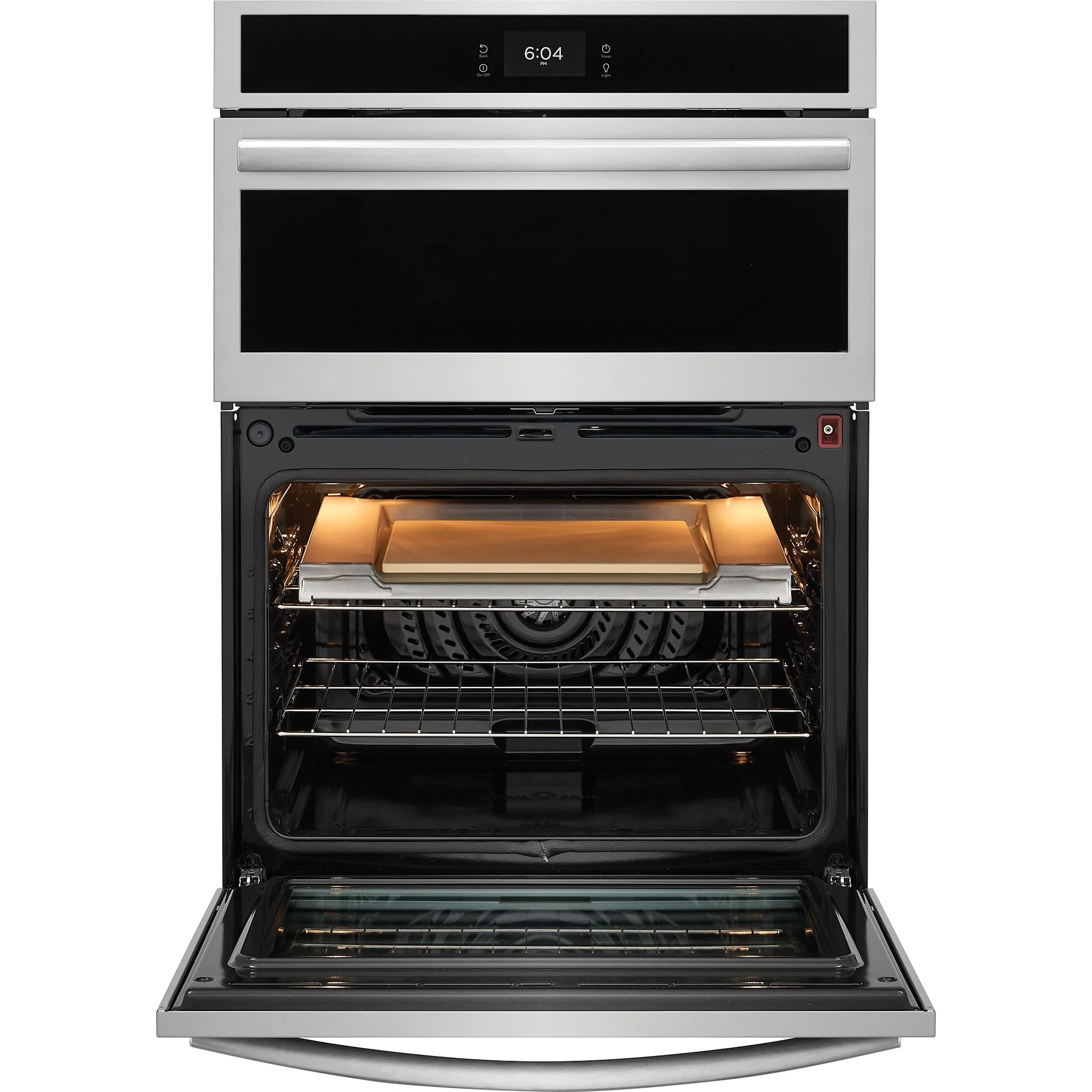 Frigidaire Gallery 30" Electric Wall Oven and Microwave Combination with Stone-Baked Pizza - Smudgeproof Stainless Steel (GCWM3070AF) - Image 13