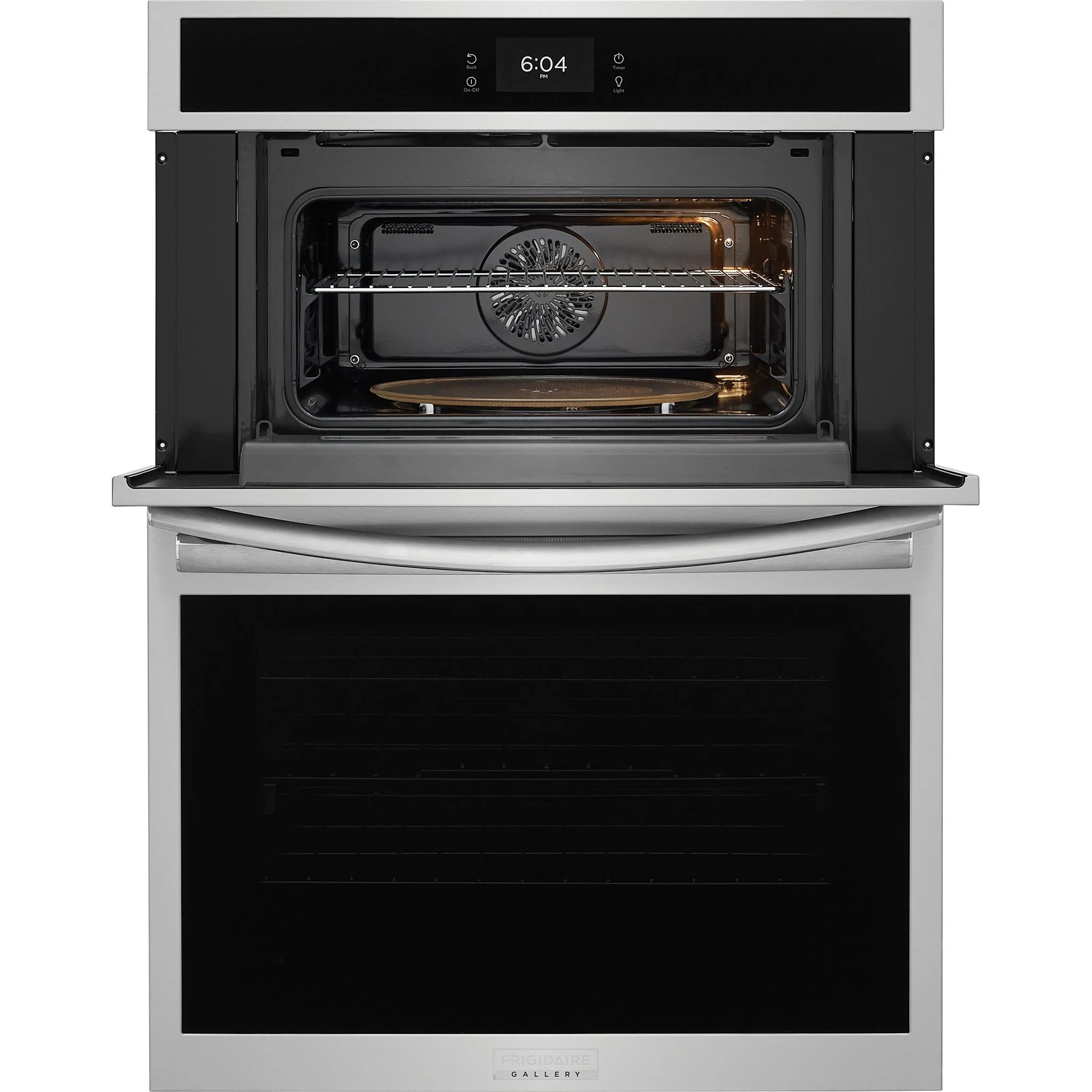Frigidaire Gallery 30" Electric Wall Oven and Microwave Combination with Stone-Baked Pizza - Smudgeproof Stainless Steel (GCWM3070AF) - Image 4