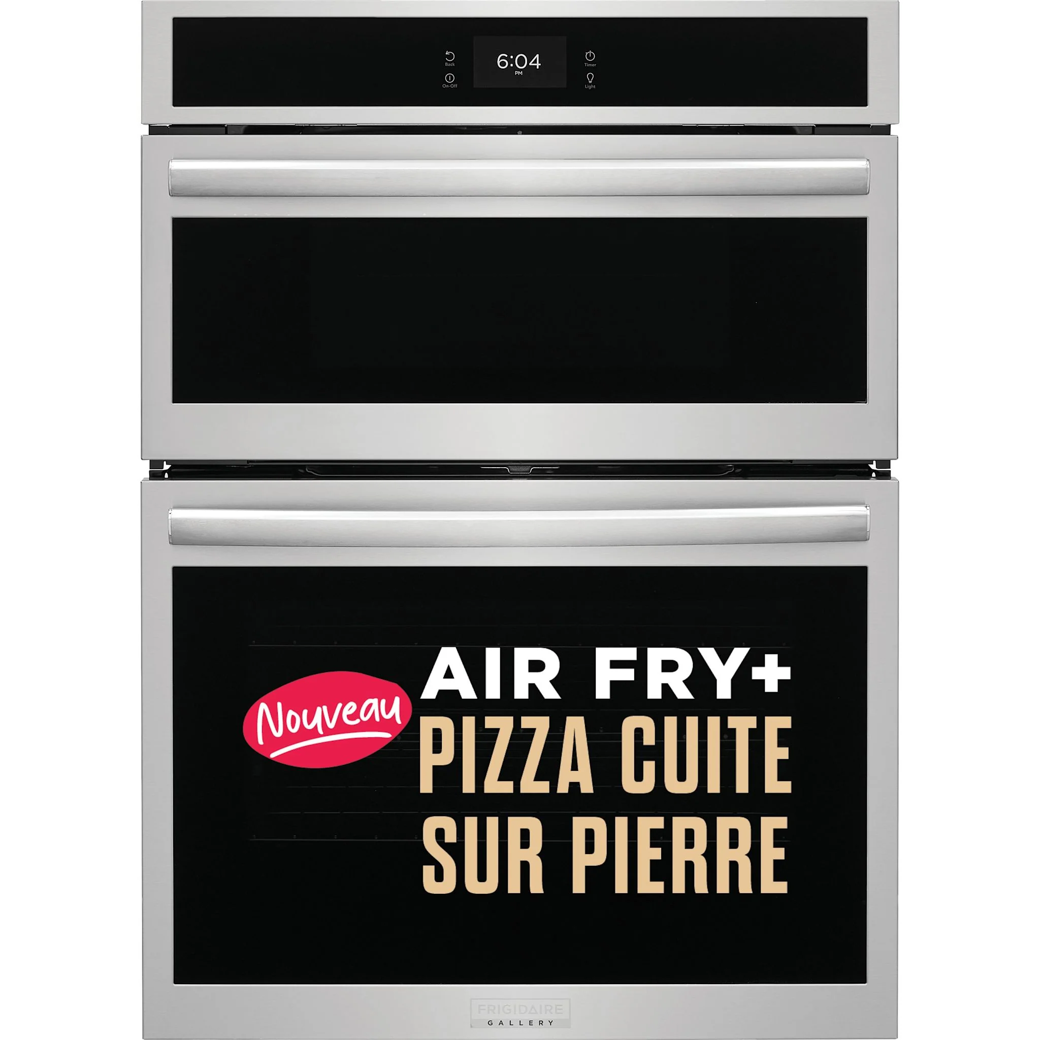 Frigidaire Gallery 30" Electric Wall Oven and Microwave Combination with Stone-Baked Pizza - Smudgeproof Stainless Steel (GCWM3070AF) - Image 6