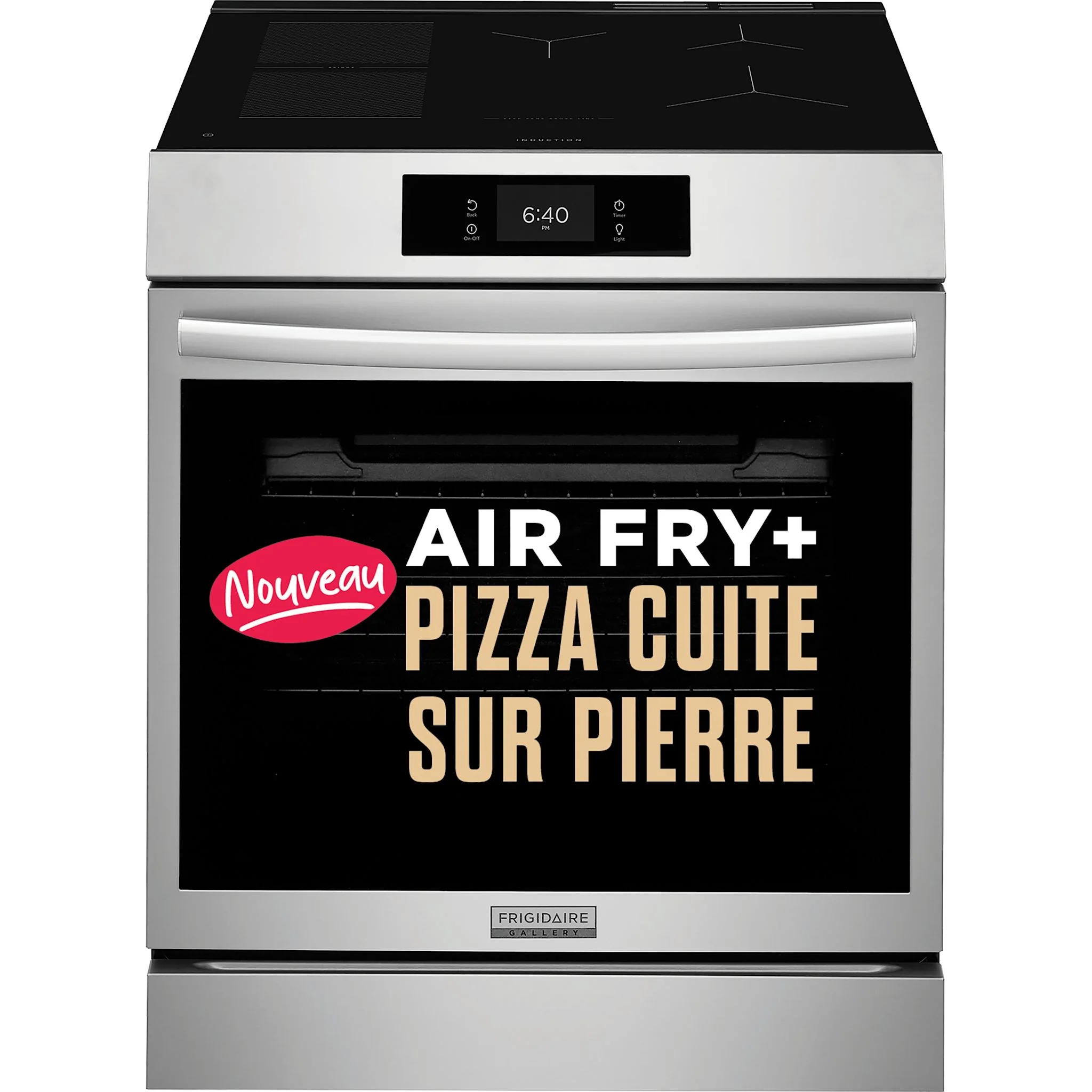 Frigidaire Gallery 30'' Front Control Induction Range with Stone-Baked Pizza - Stainless Steel (GCFI307CBF) - Image 3
