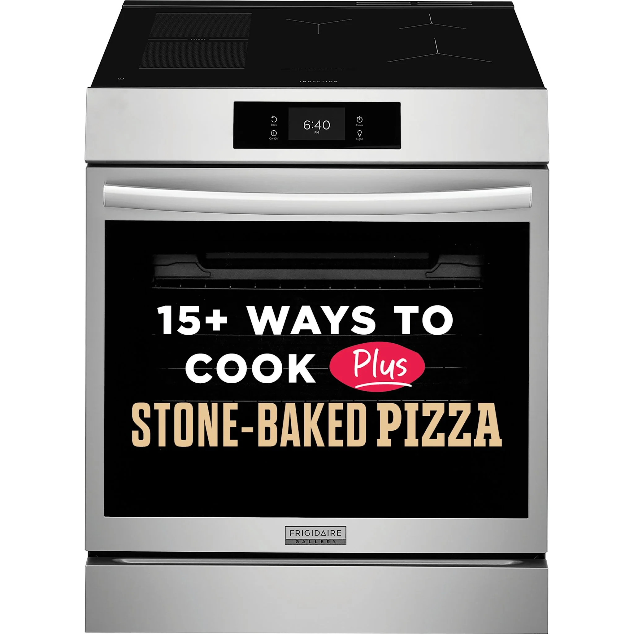 Frigidaire Gallery 30'' Front Control Induction Range with Stone-Baked Pizza - Stainless Steel (GCFI307CBF) - Image 6