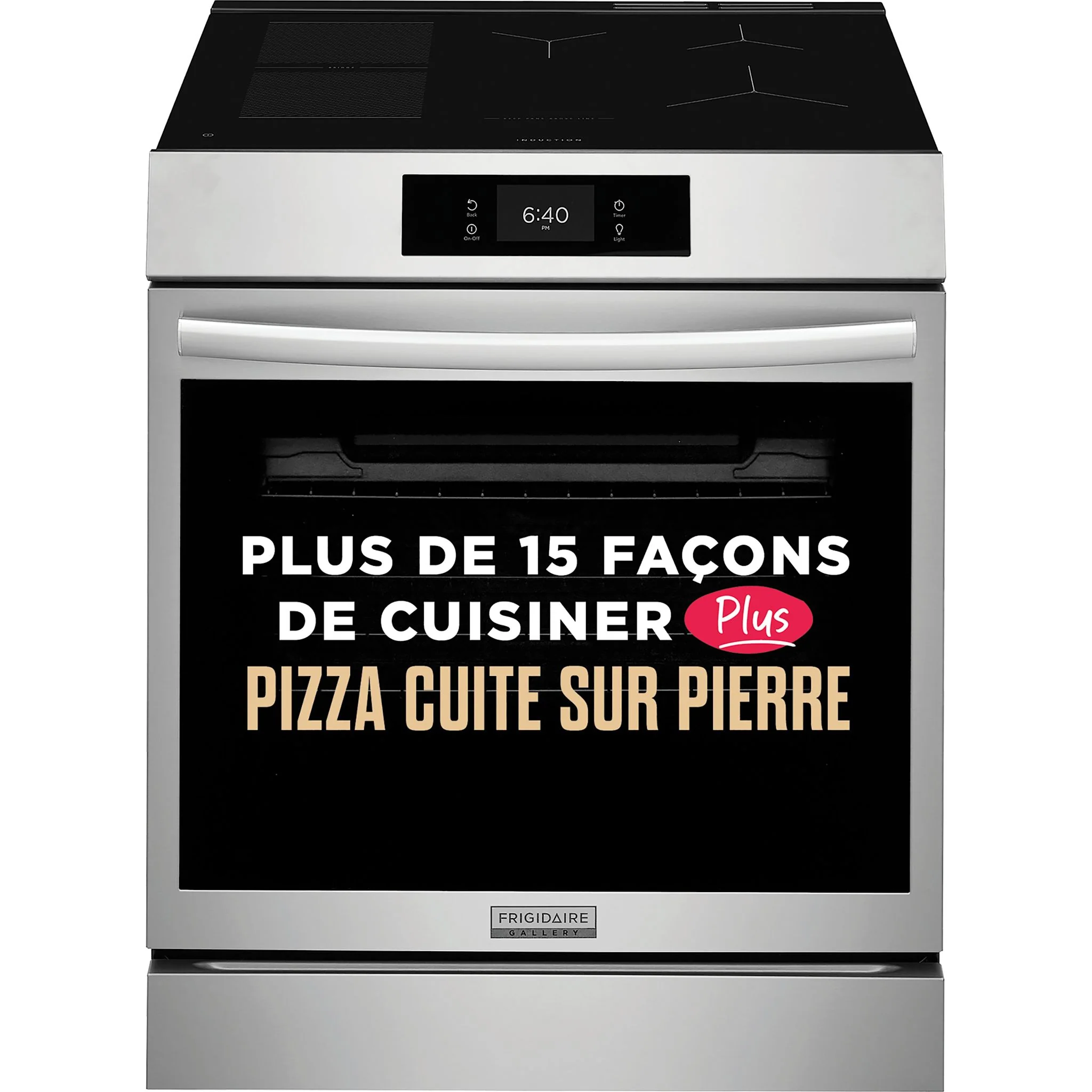 Frigidaire Gallery 30'' Front Control Induction Range with Stone-Baked Pizza - Stainless Steel (GCFI307CBF) - Image 7