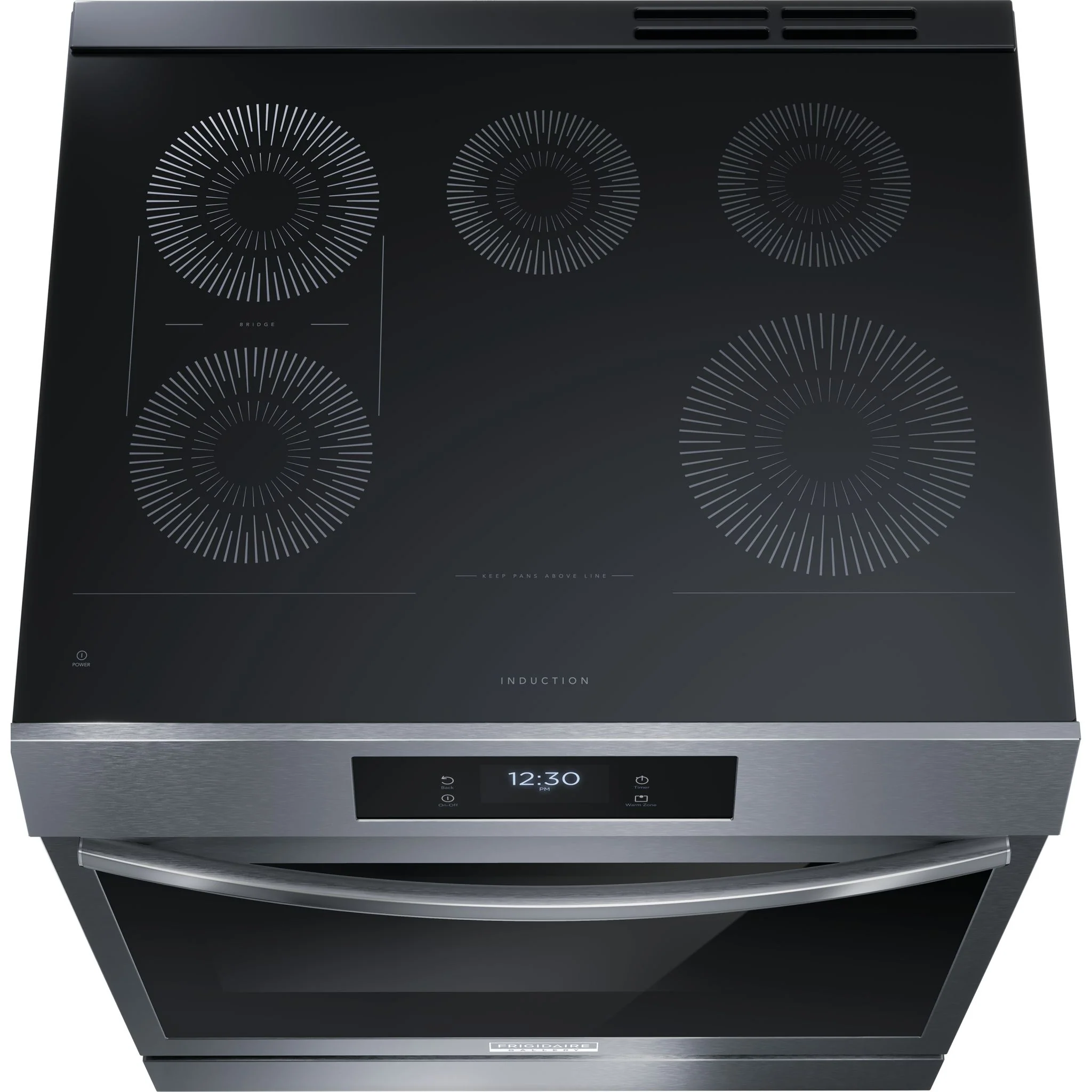 Frigidaire Gallery 30" Front Control Induction Range with Total Convection - Black Stainless ( GCFI306CBD ) - Image 5